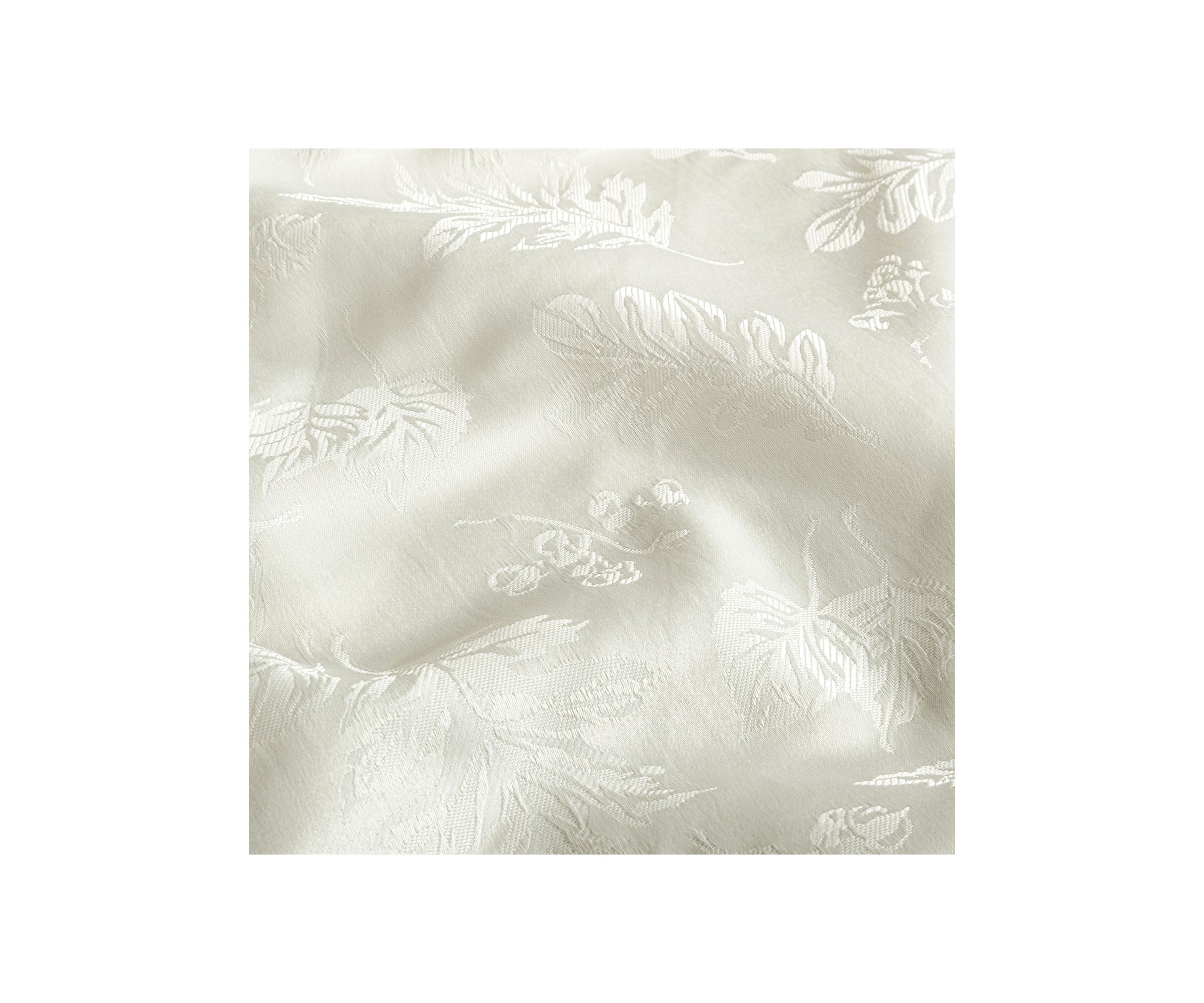 Elegant Woven Leaves Jacquard Damask Napkin, Set of 8