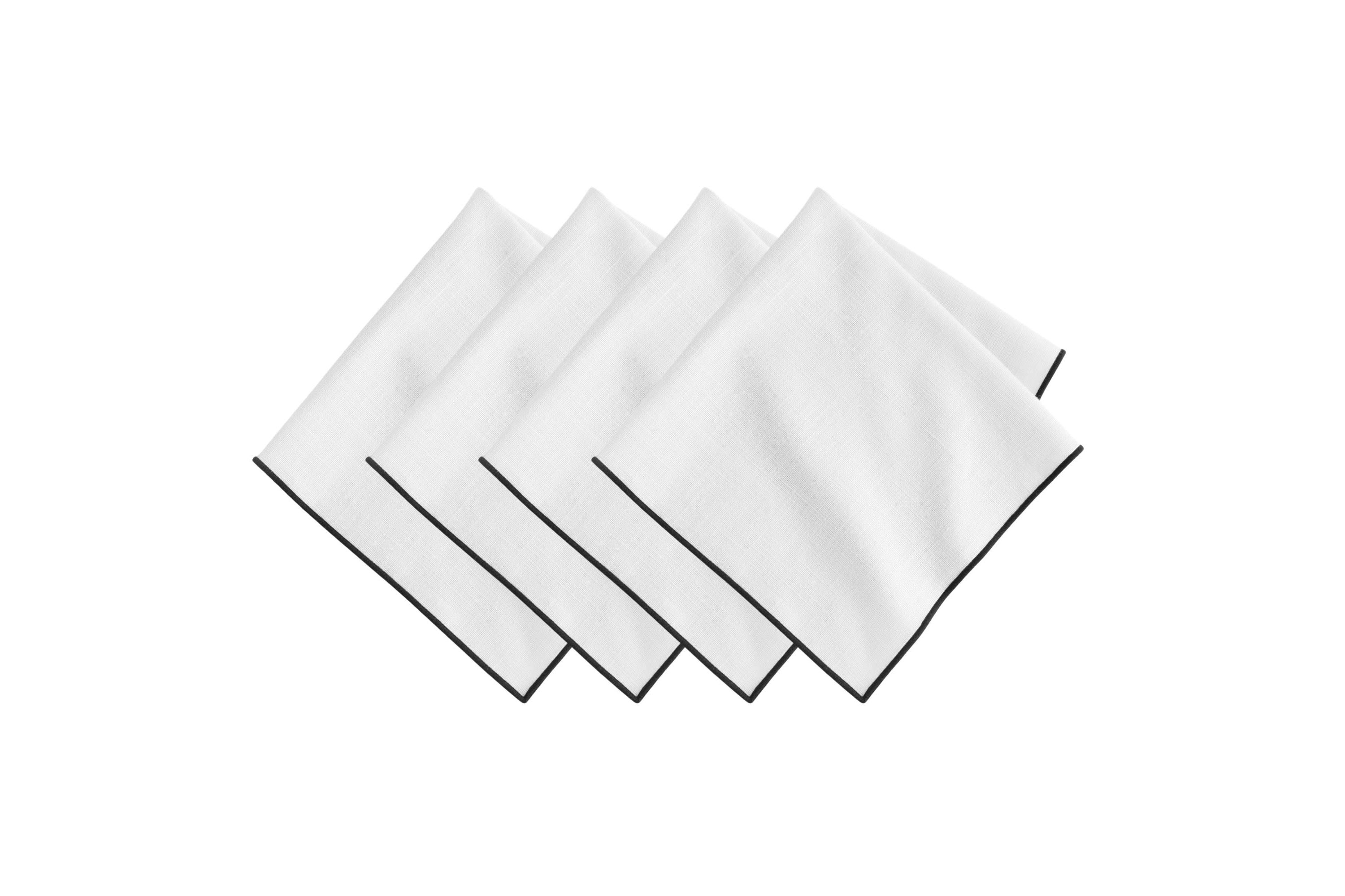 Villeroy and Boch Manufacture Rock Merrow Stitch Cotton Napkin, Set of 4