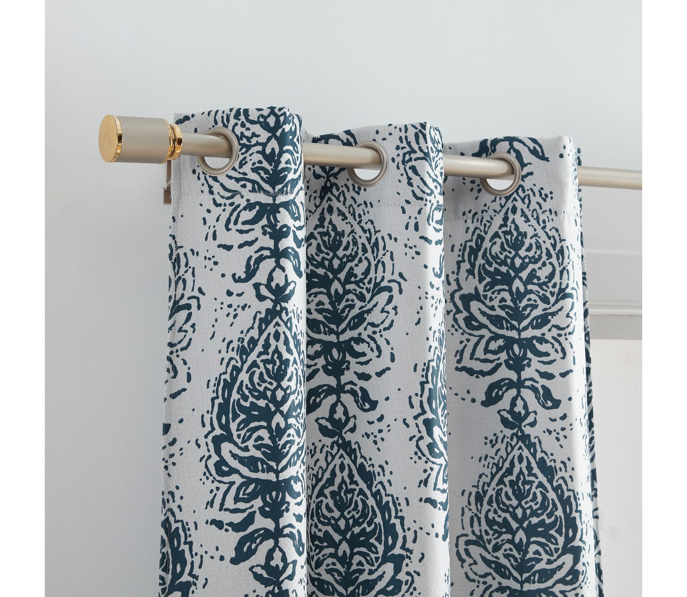 Raja Boho Print Blackout Window Curtain Panel, Set of 2