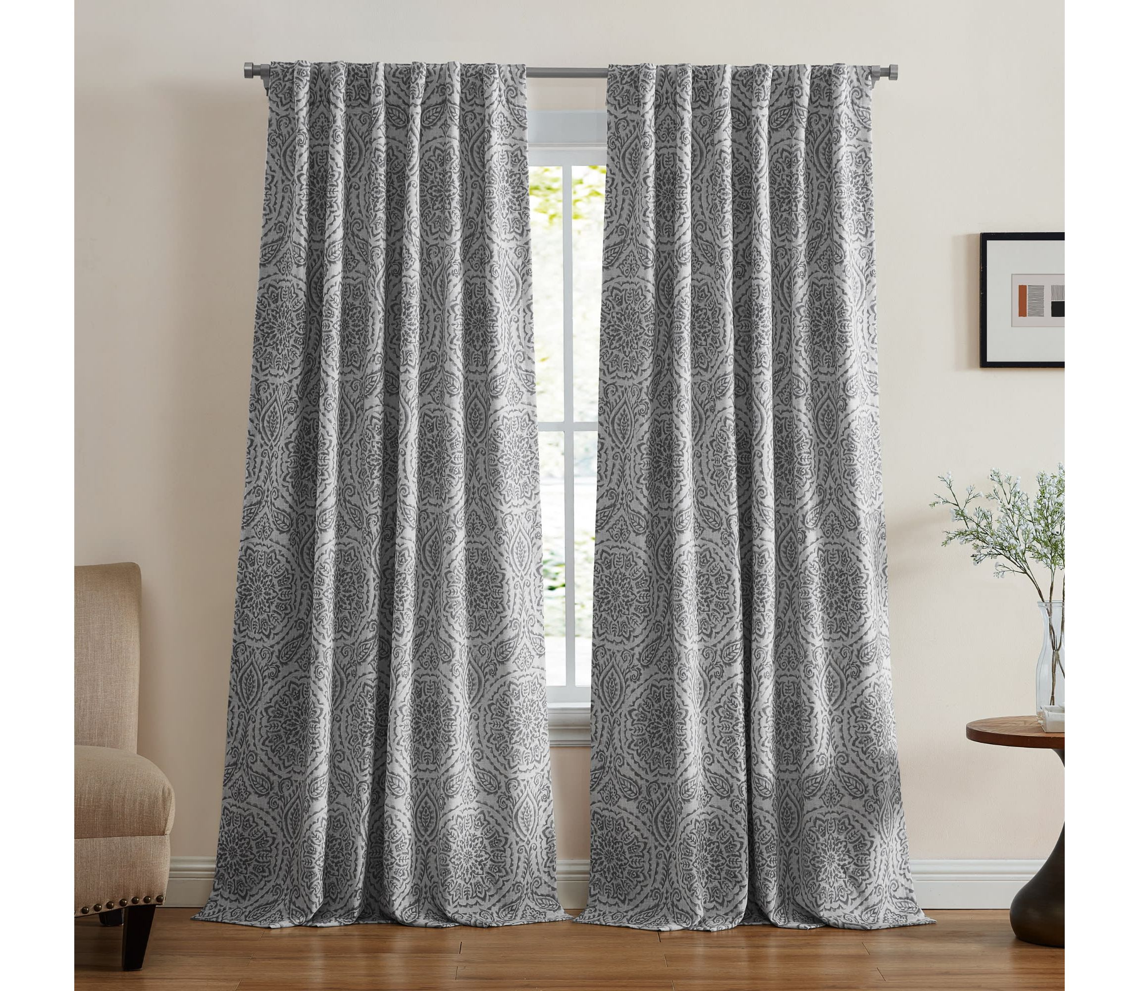 Giovanni Medallion Blackout Window Curtain Panel