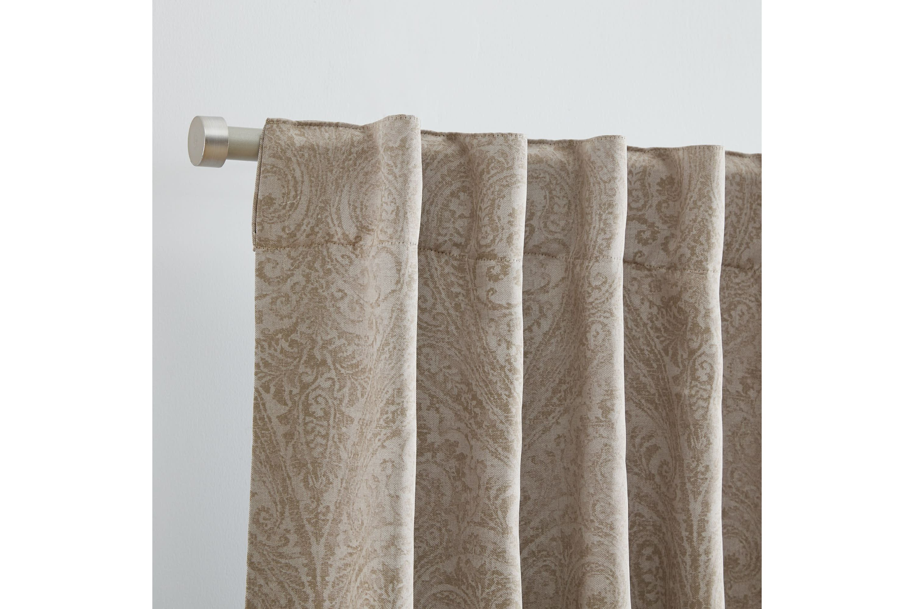 Vittoria Paisley Printed Blackout Curtain Panel