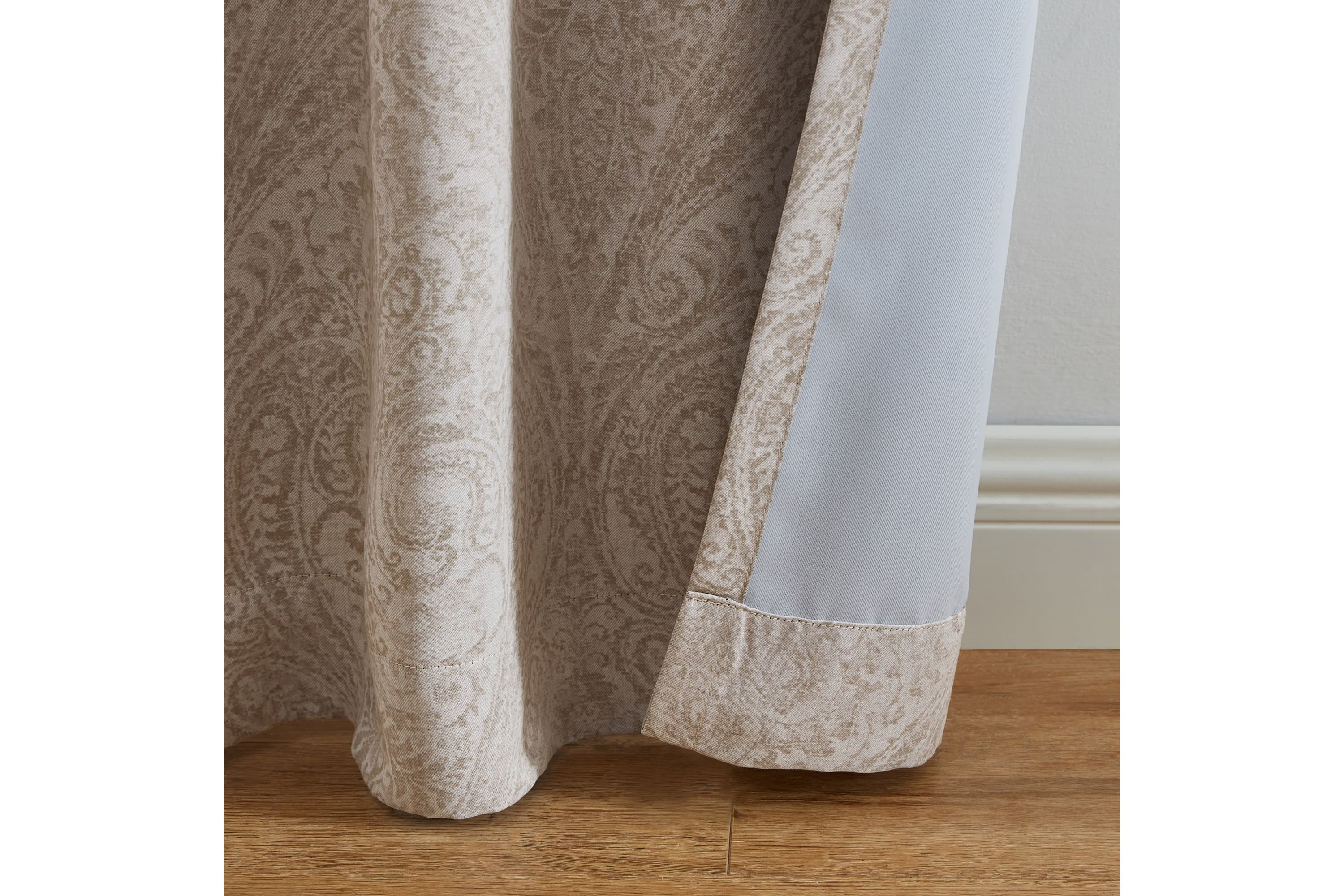 Vittoria Paisley Printed Blackout Curtain Panel