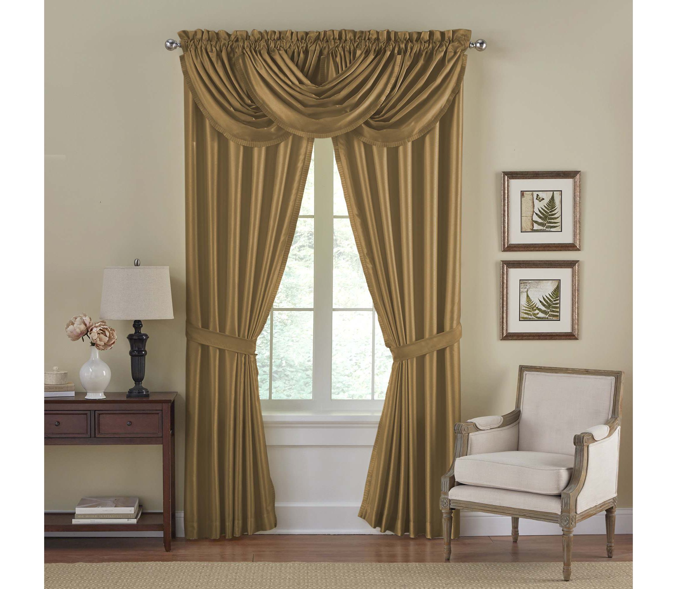 Versailles Faux Silk Blackout Window Curtain