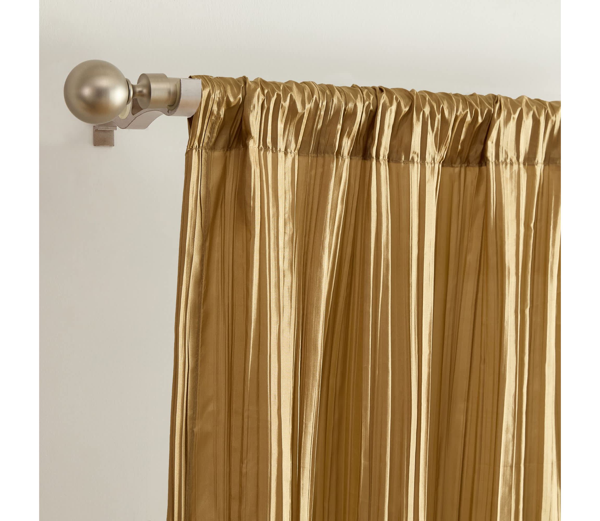 Athena Faux Silk Window Curtain and Scarf Set