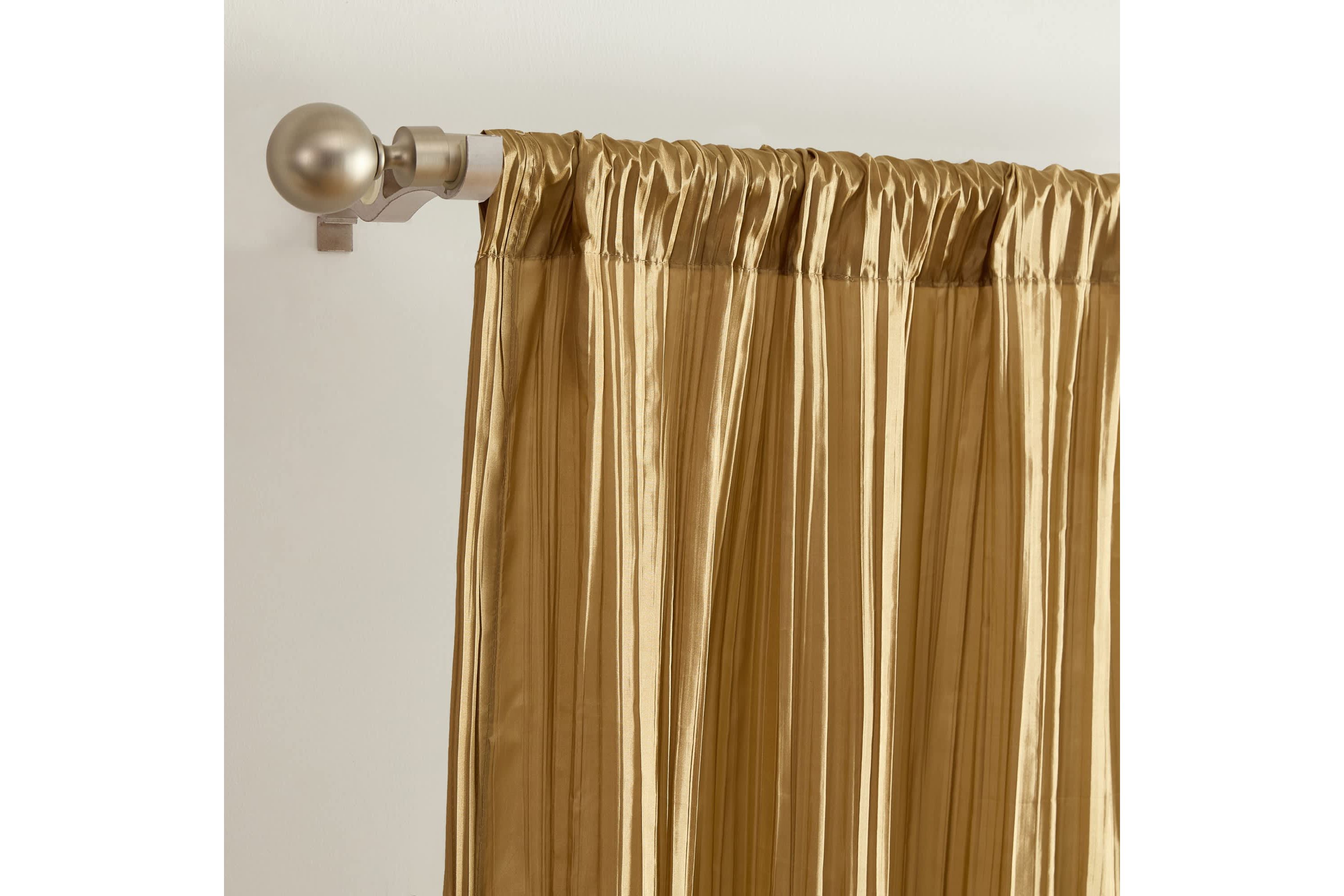Athena Faux Silk Window Curtain and Scarf Set