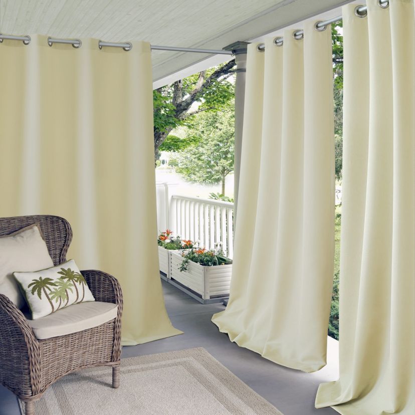 Connor Solid Indoor/Outdoor Window Curtain