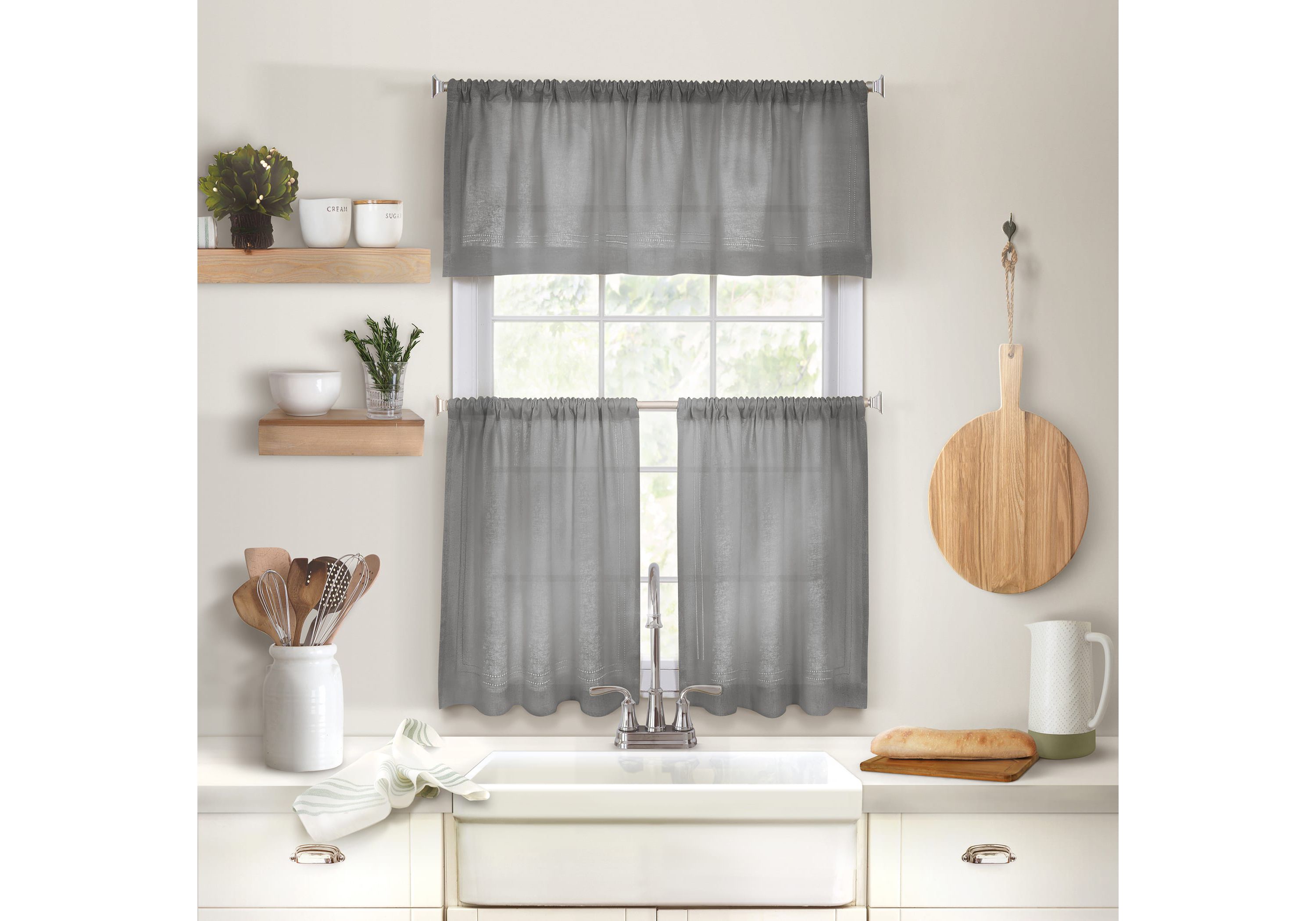 Cameron Kitchen Window Tier Set