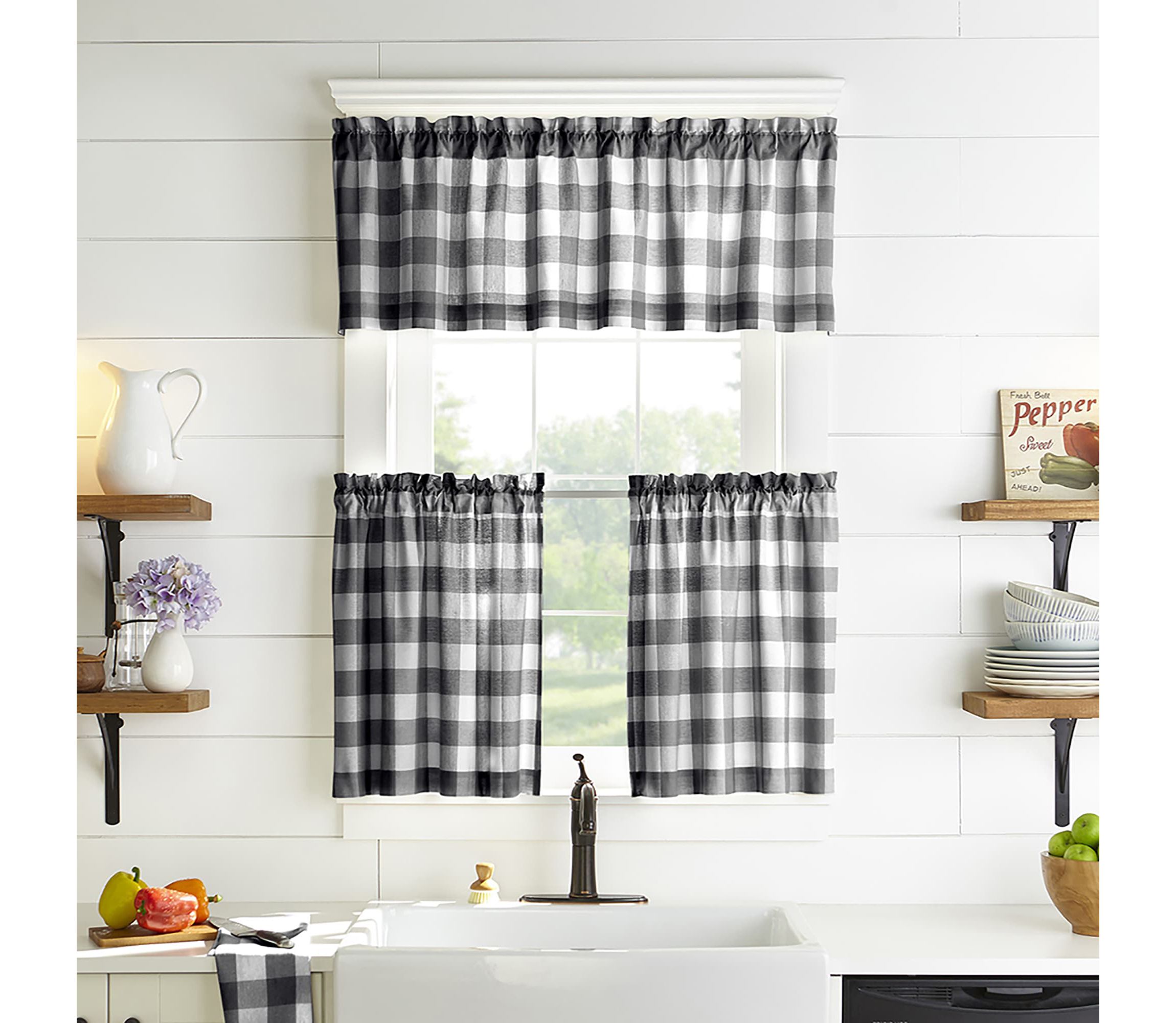 Farmhouse Living Buffalo Check Window Valance - 60x15