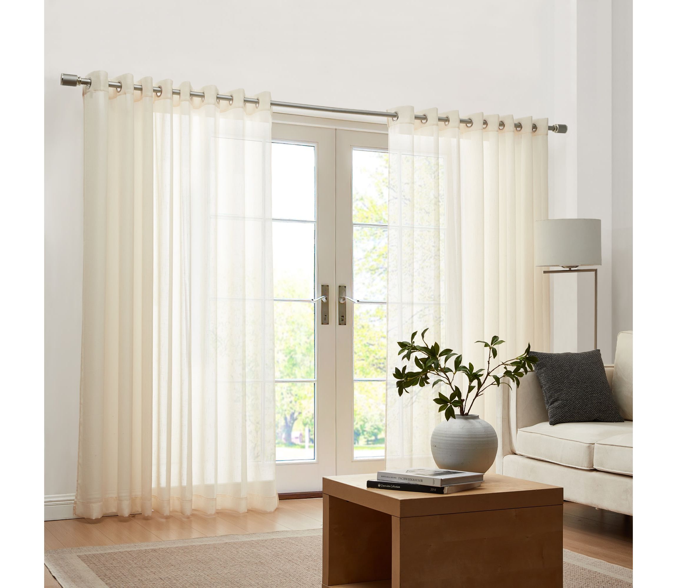 Carmen Sheer Extra Wide Indoor/Outdoor Sheer Window Curtain