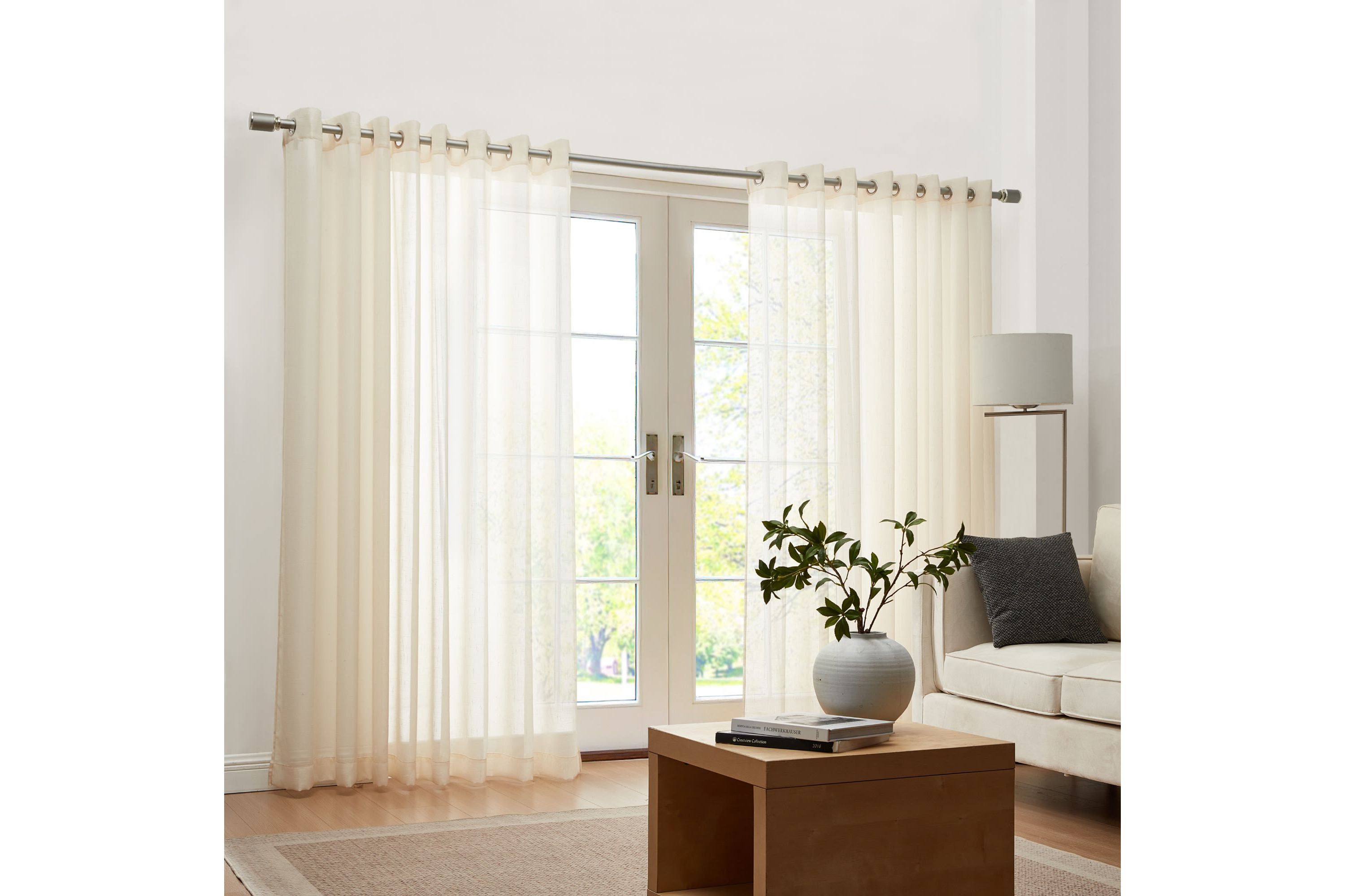 Carmen Sheer Extra Wide Indoor/Outdoor Sheer Window Curtain