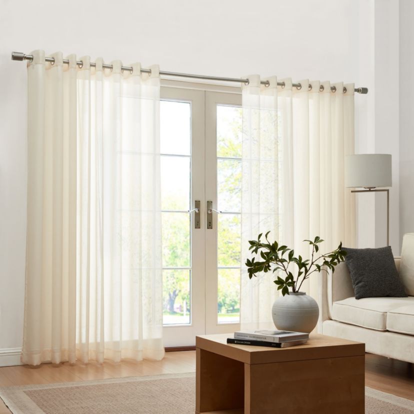Carmen Sheer Extra Wide Indoor/Outdoor Sheer Window Curtain