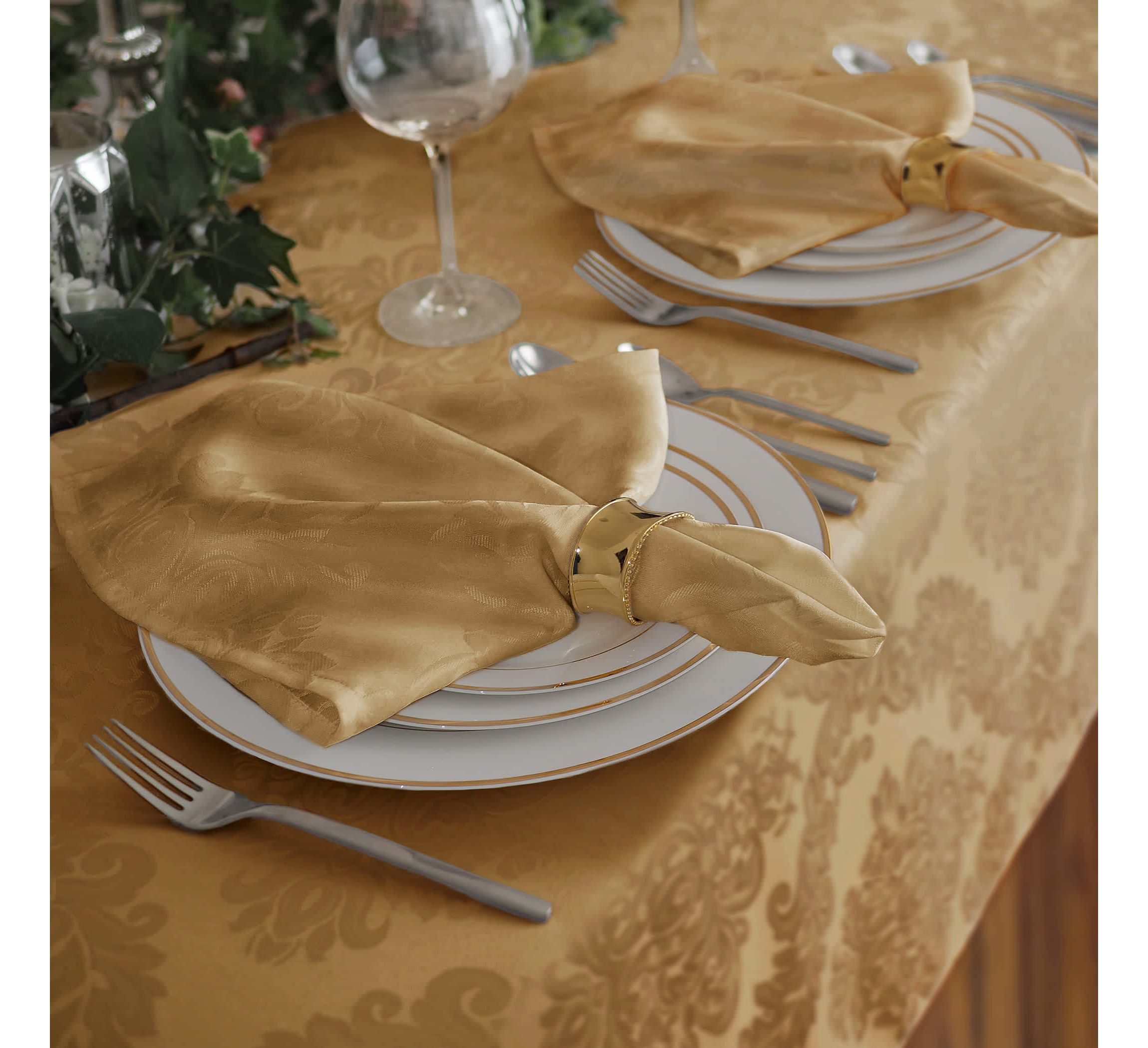 Barcelona Jacquard Damask Napkin, Set of 4