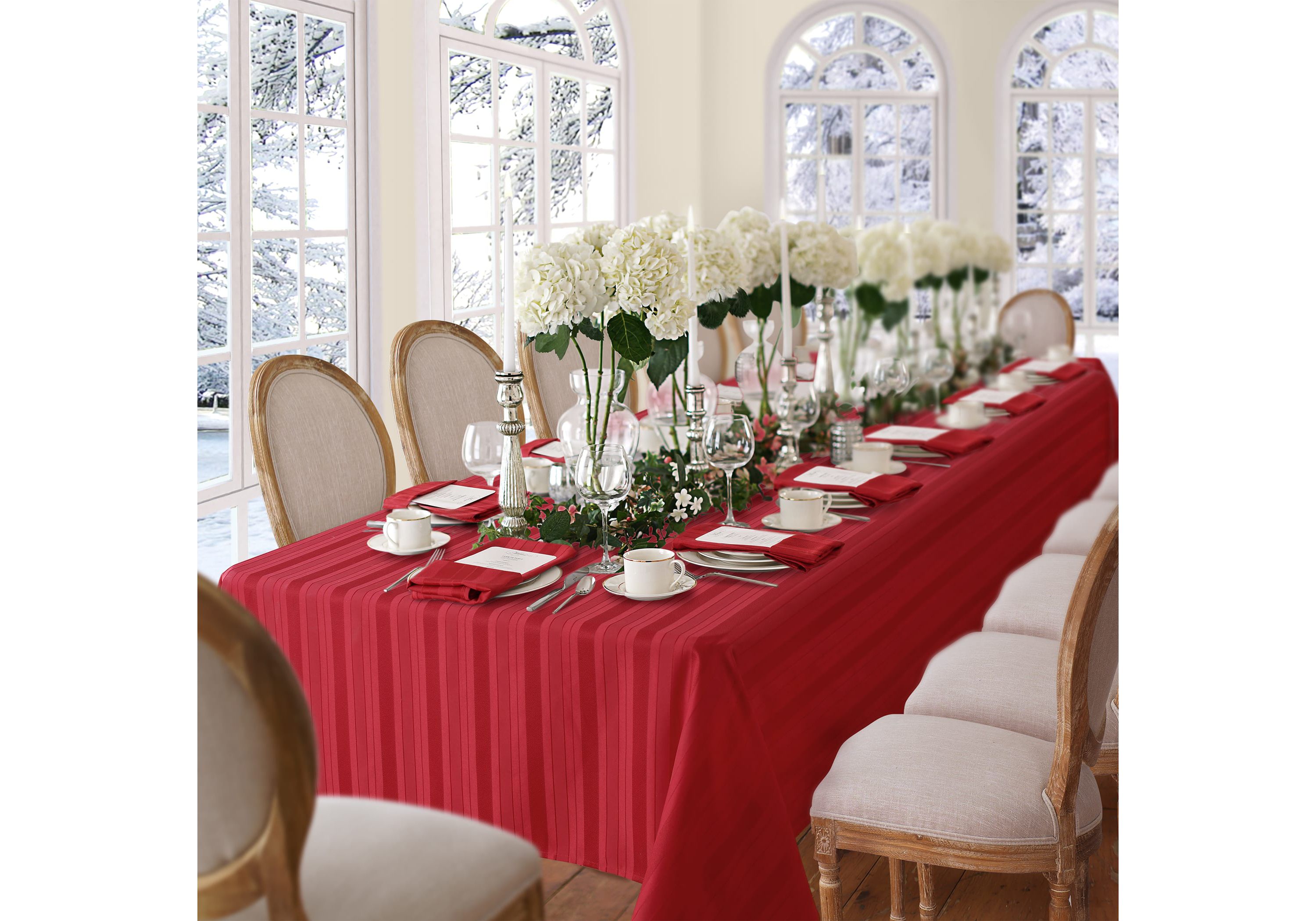 Denley Stripe Jacquard Tablecloth - Rectangle/Square