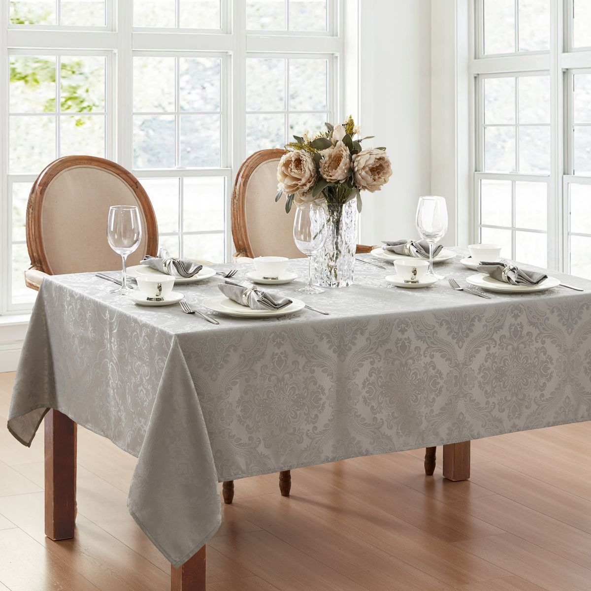 Caiden Elegance Damask Tablecloth - Rectangle/Square
