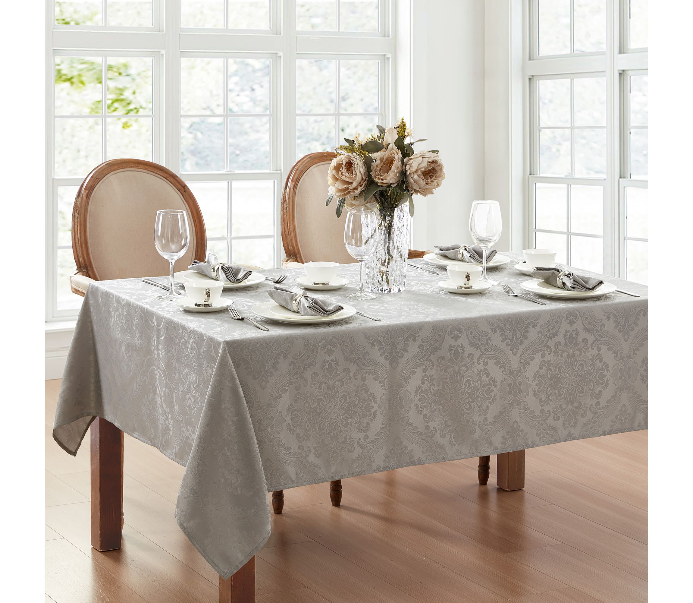 Caiden Elegance Damask Tablecloth - Rectangle/Square