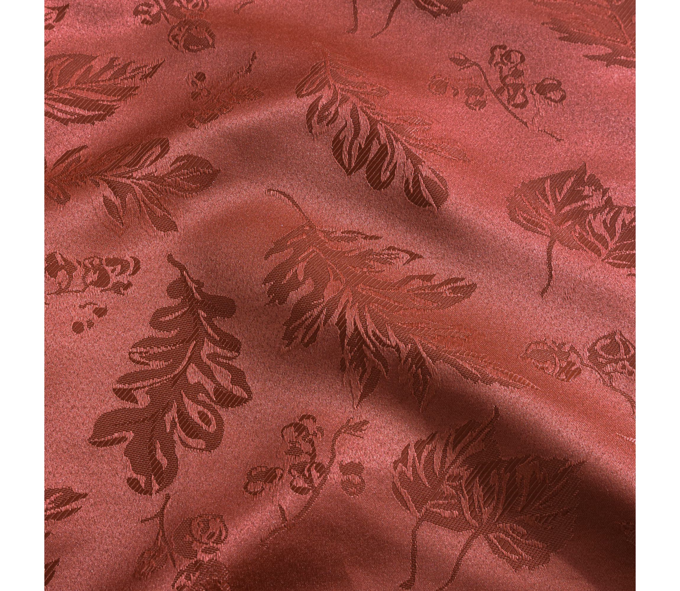 Elegant Woven Leaves Jacquard Damask Tablecloth - Rectangle/Square