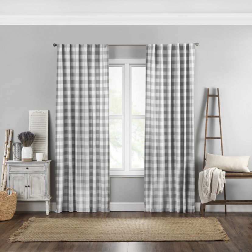 Farmhouse Buffalo Check Window Curtain