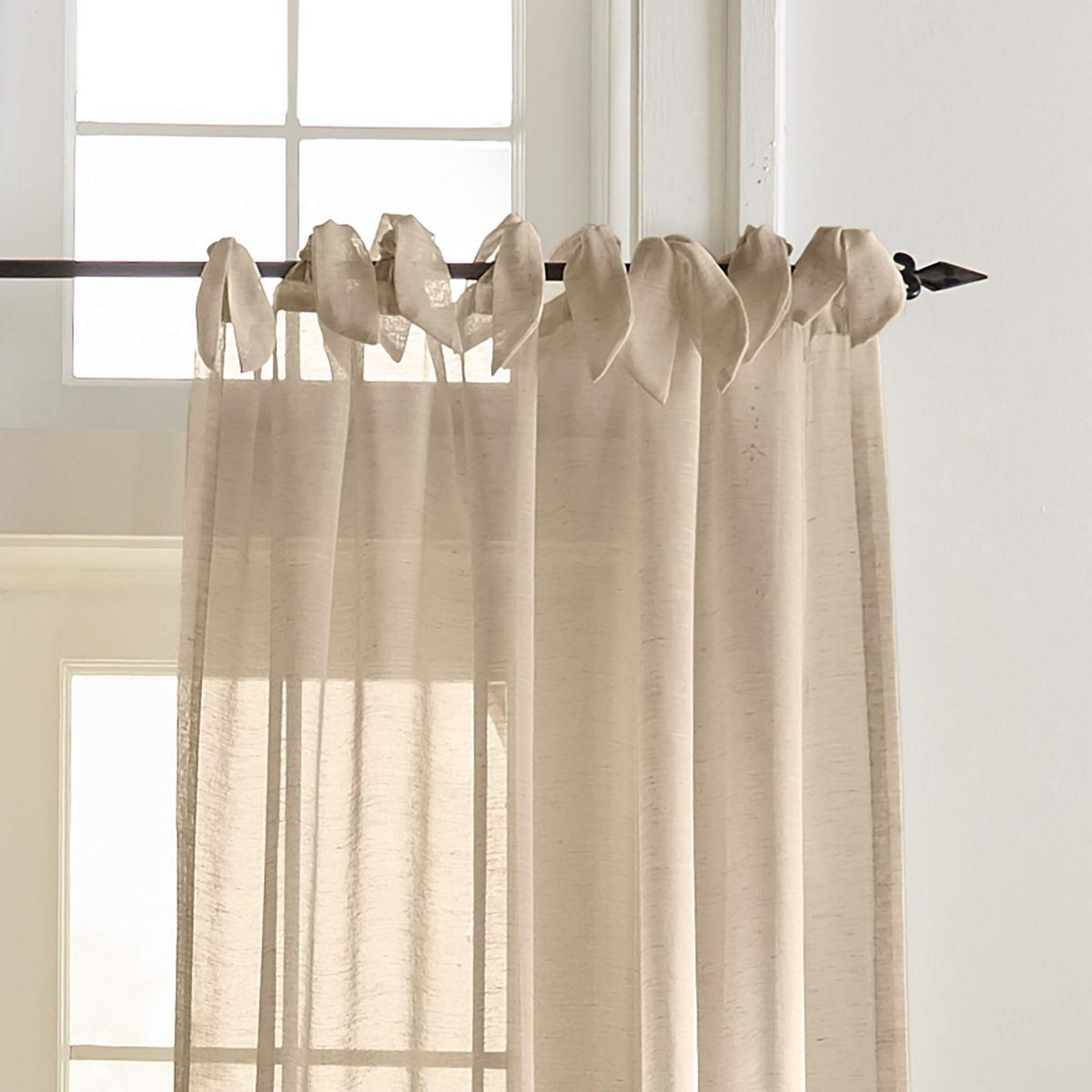 Vienna Tie-Top Sheer Window Curtain