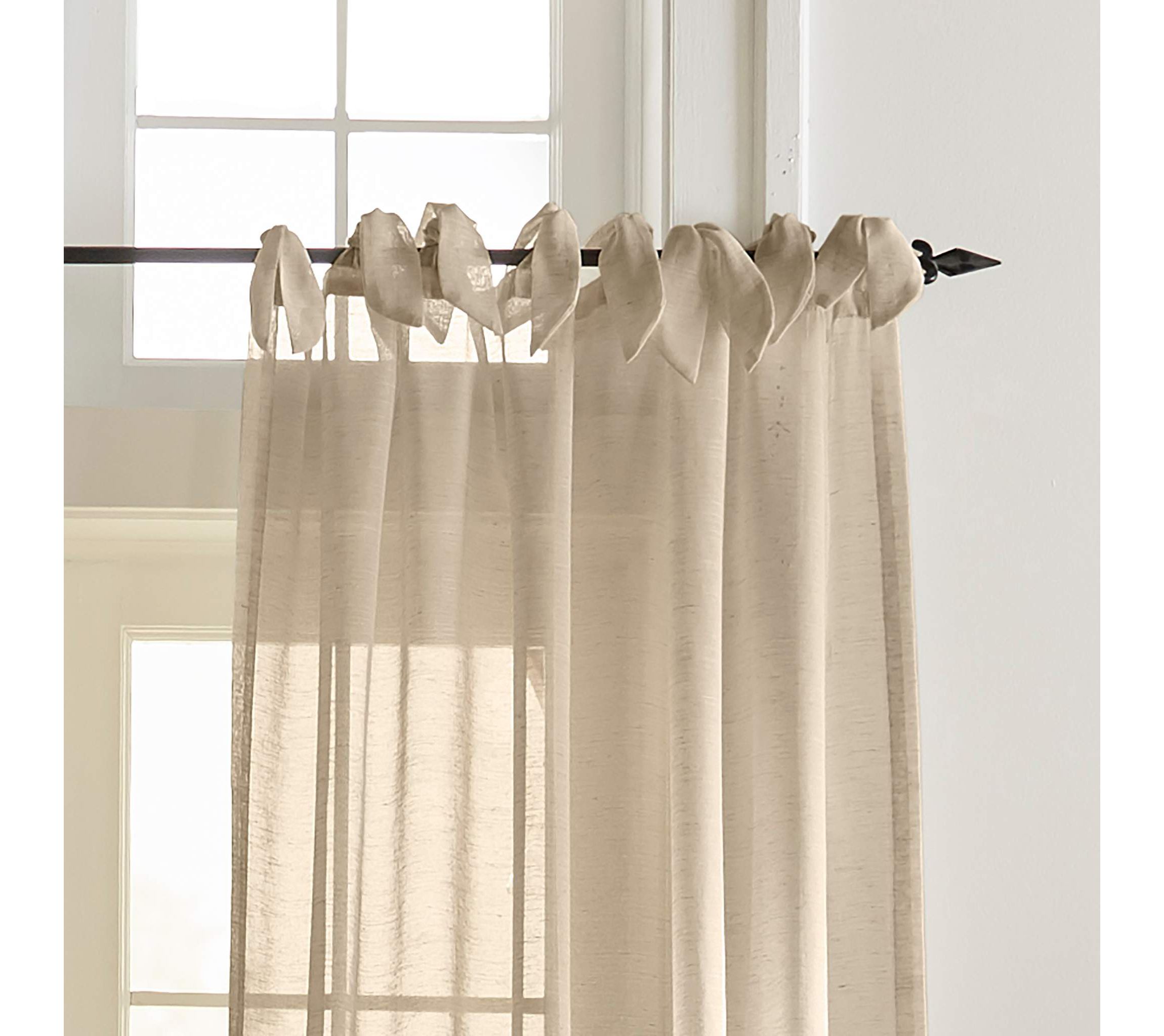 Vienna Tie-Top Sheer Window Curtain