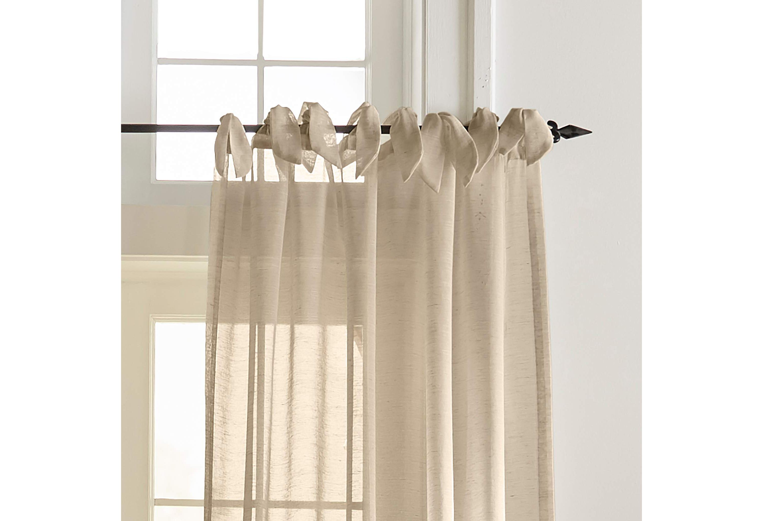Vienna Tie-Top Sheer Window Curtain