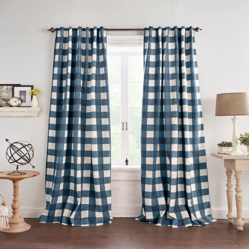 Grainger Buffalo Check Blackout Window Curtain