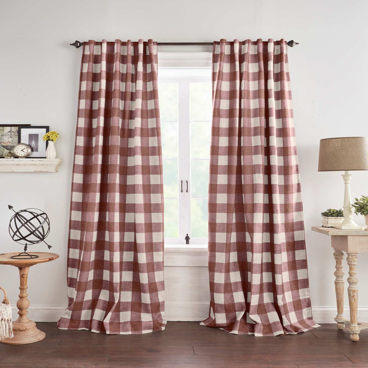 Grainger Buffalo Check Blackout Window Curtain