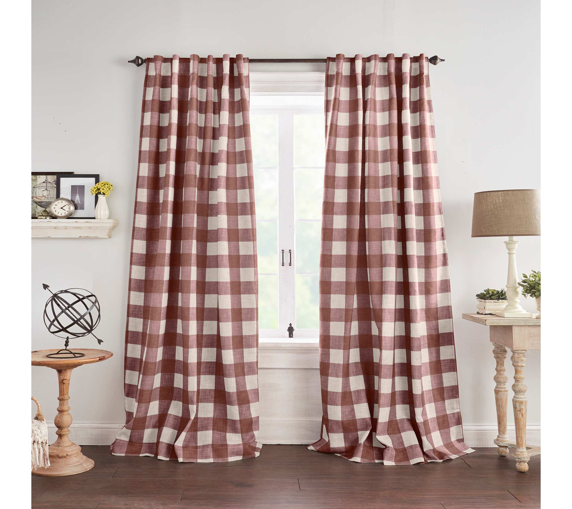 Grainger Buffalo Check Blackout Window Curtain