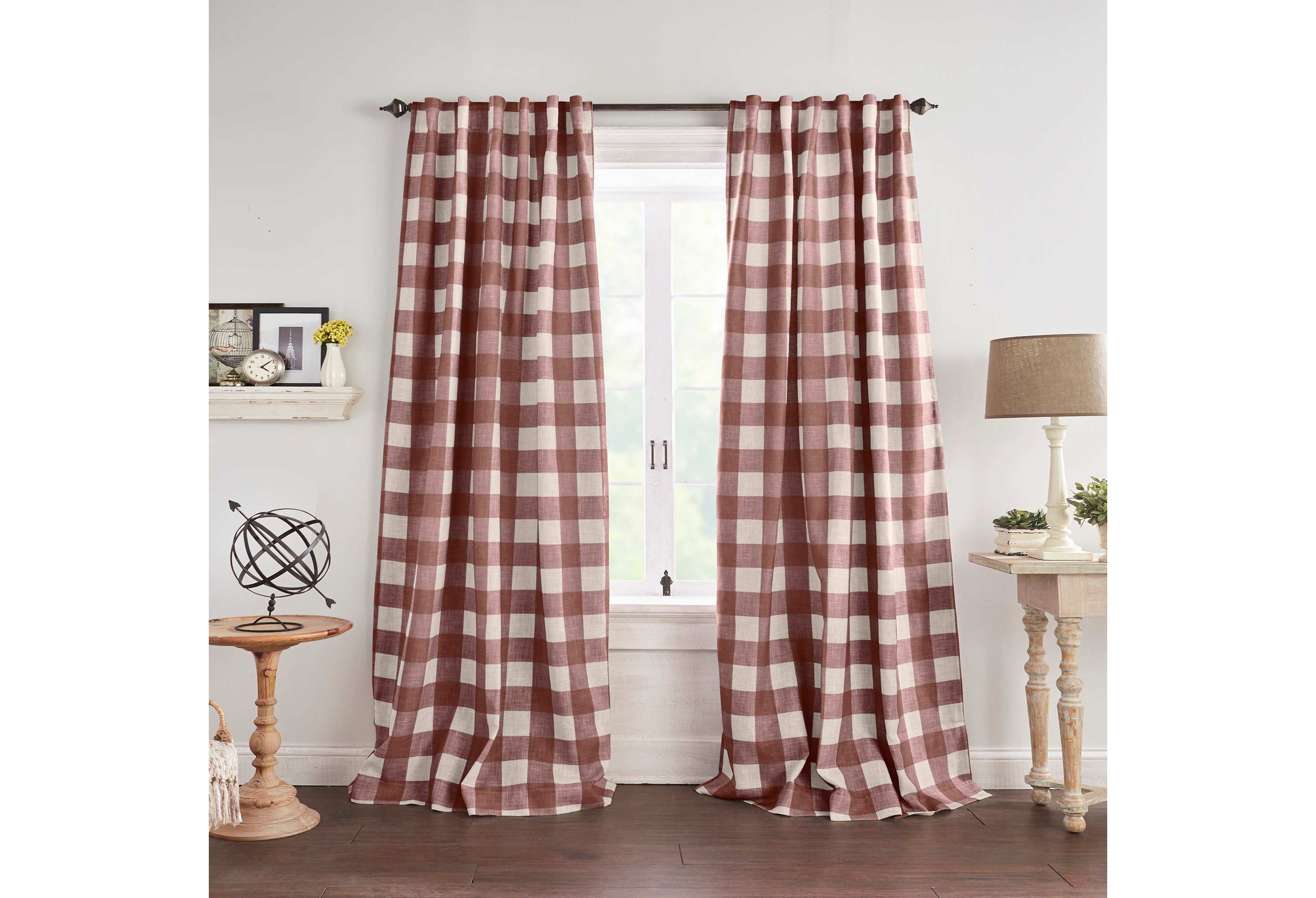 Grainger Buffalo Check Blackout Window Curtain