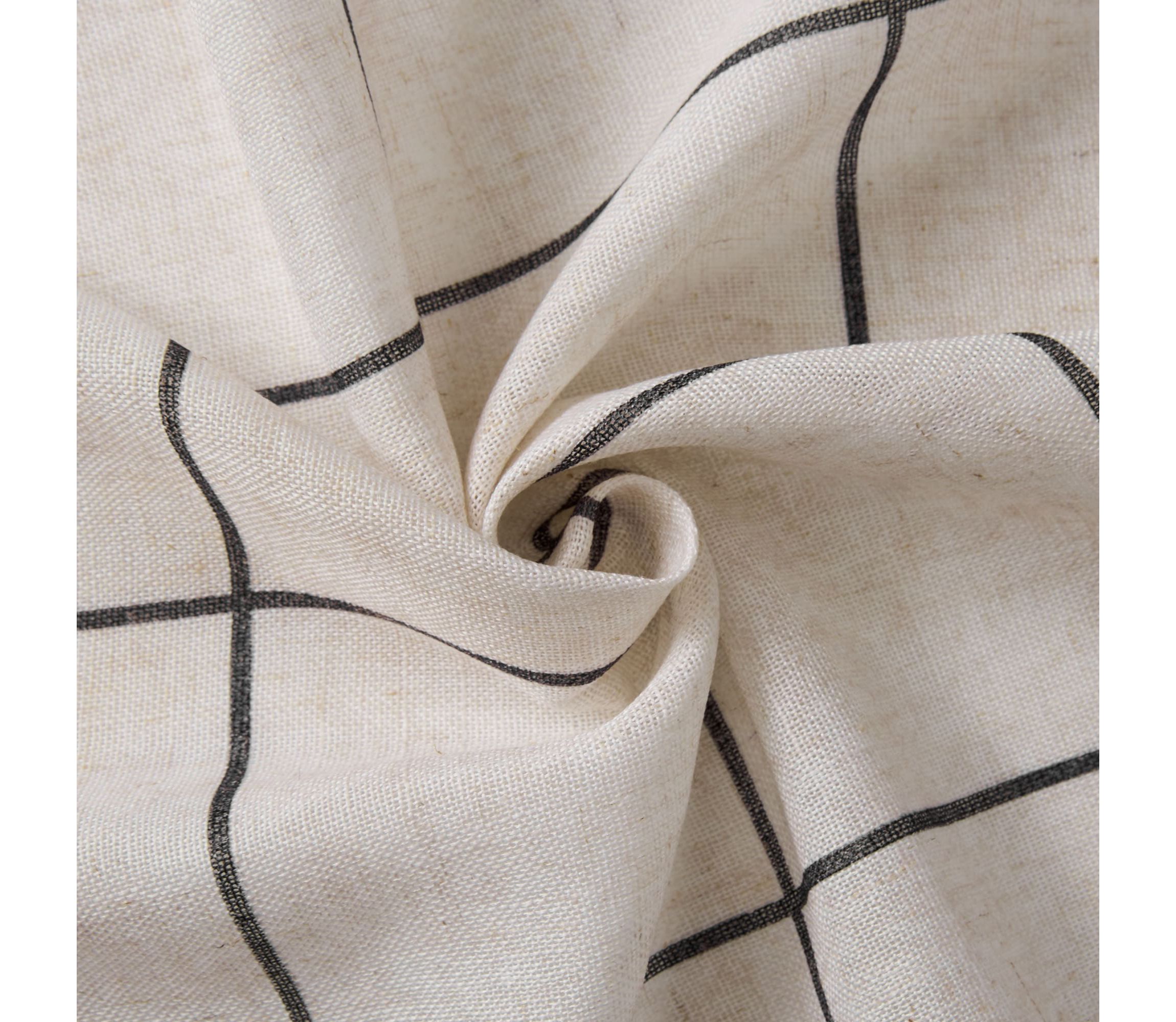 Brighton Windowpane Plaid Blackout Window Curtain Panel