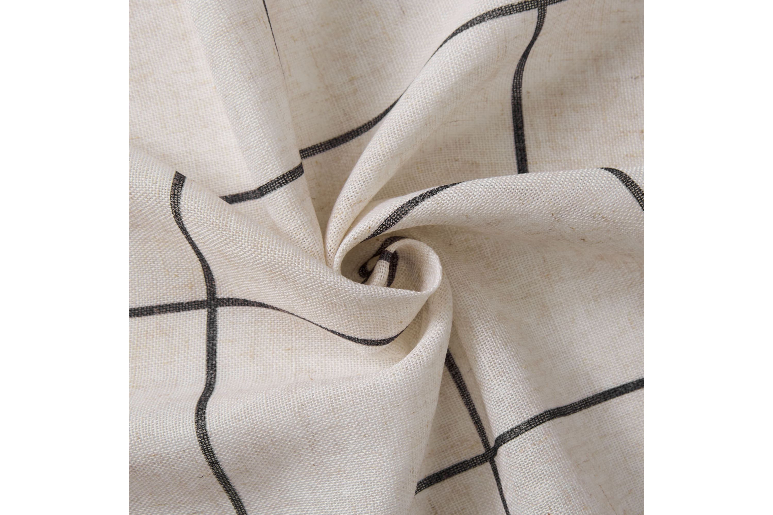 Brighton Windowpane Plaid Blackout Window Curtain Panel