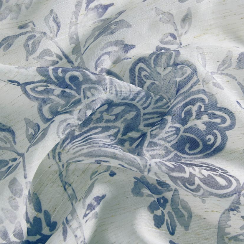 Westport Floral Tie-Top Sheer Window Curtain