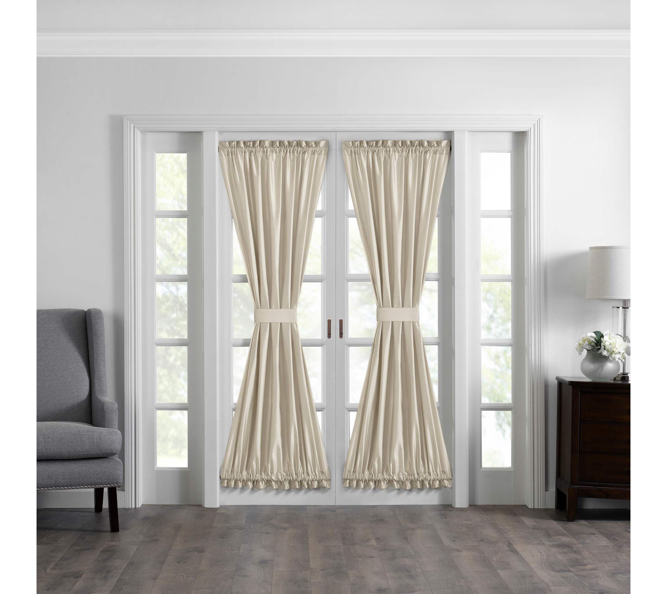 Colette Faux Silk French Door Window Panel - 54x72