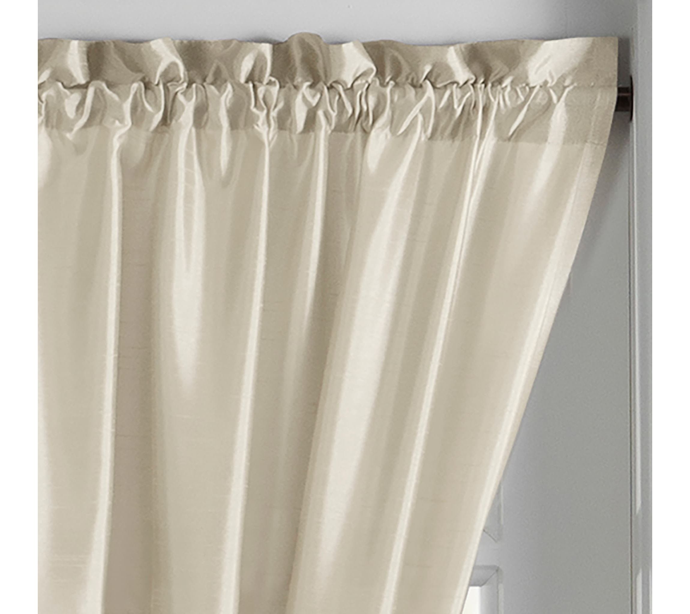 Colette Faux Silk French Door Window Panel - 54x72
