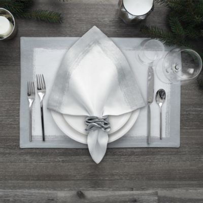 Villeroy & Boch Metallic Brushstroke Napkin Set of 4
