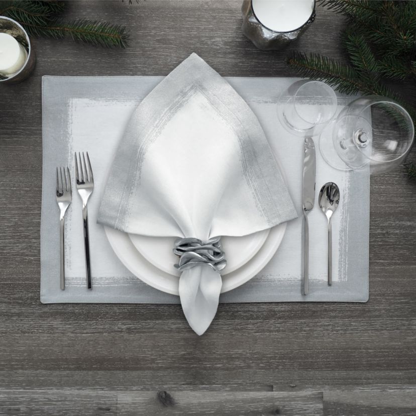 Villeroy & Boch Metallic Brushstroke Napkin Set of 4 