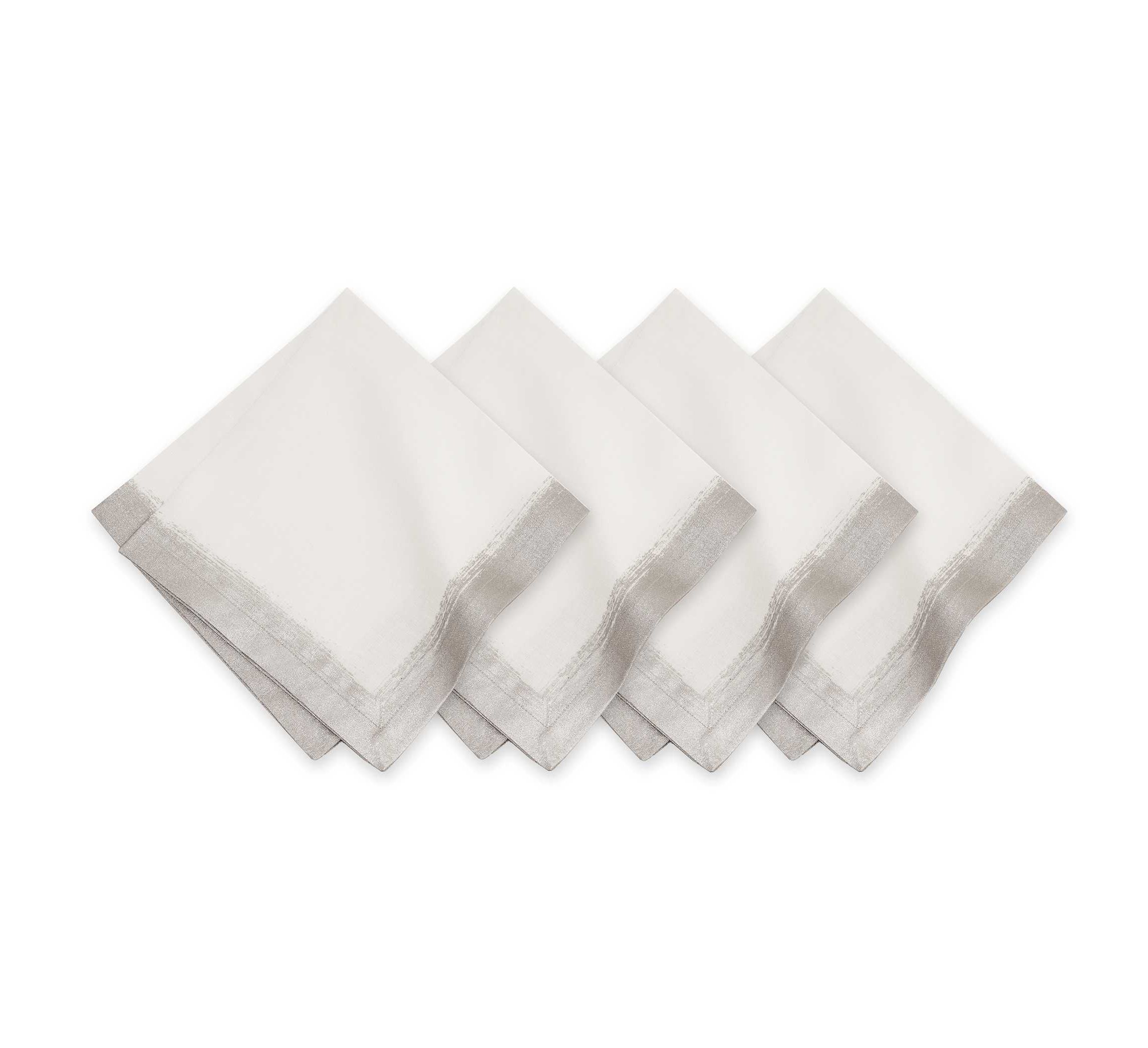 Villeroy & Boch Metallic Brushstroke Napkin Set of 4 