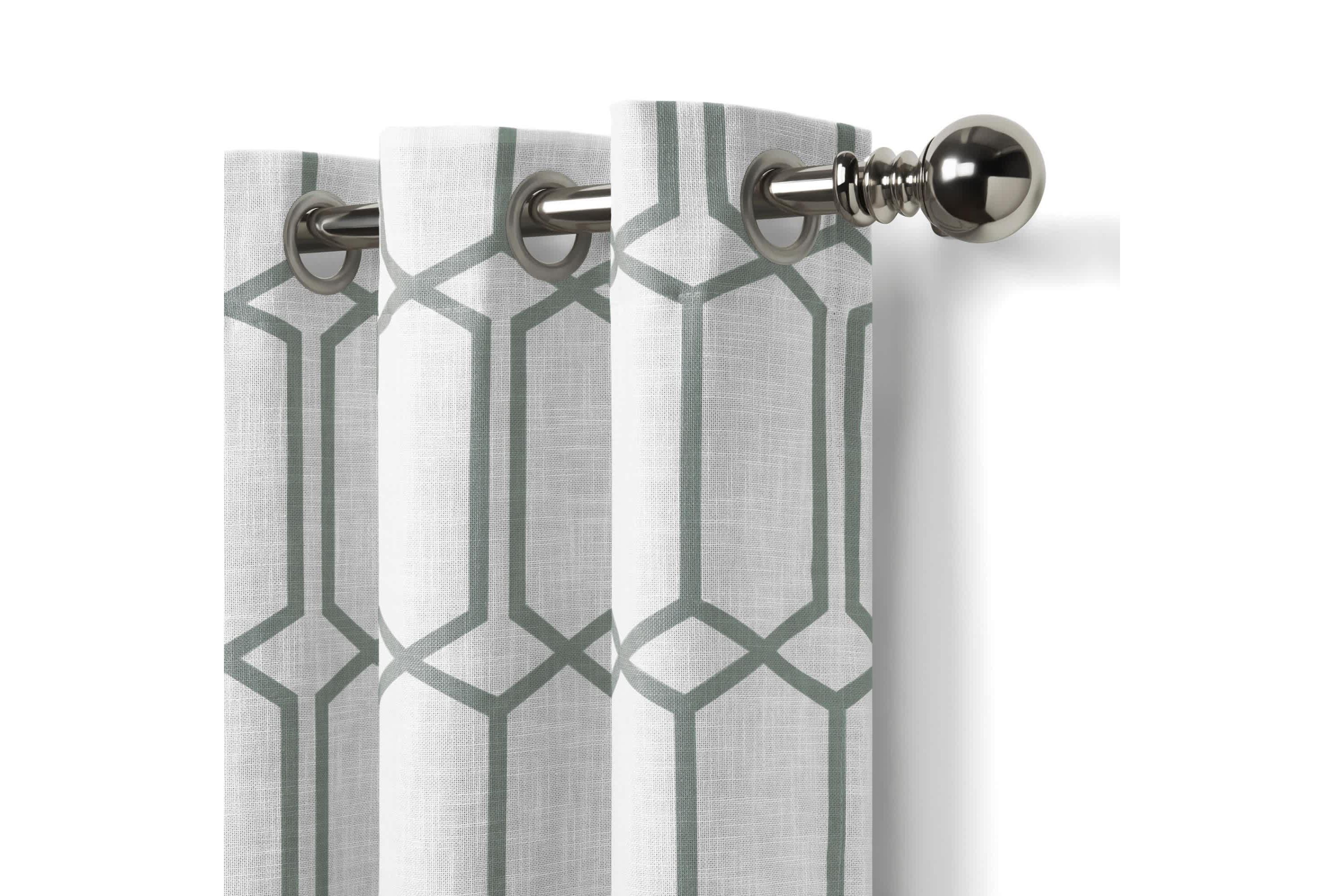 Kaiden Geometric Room Darkening Window Curtain