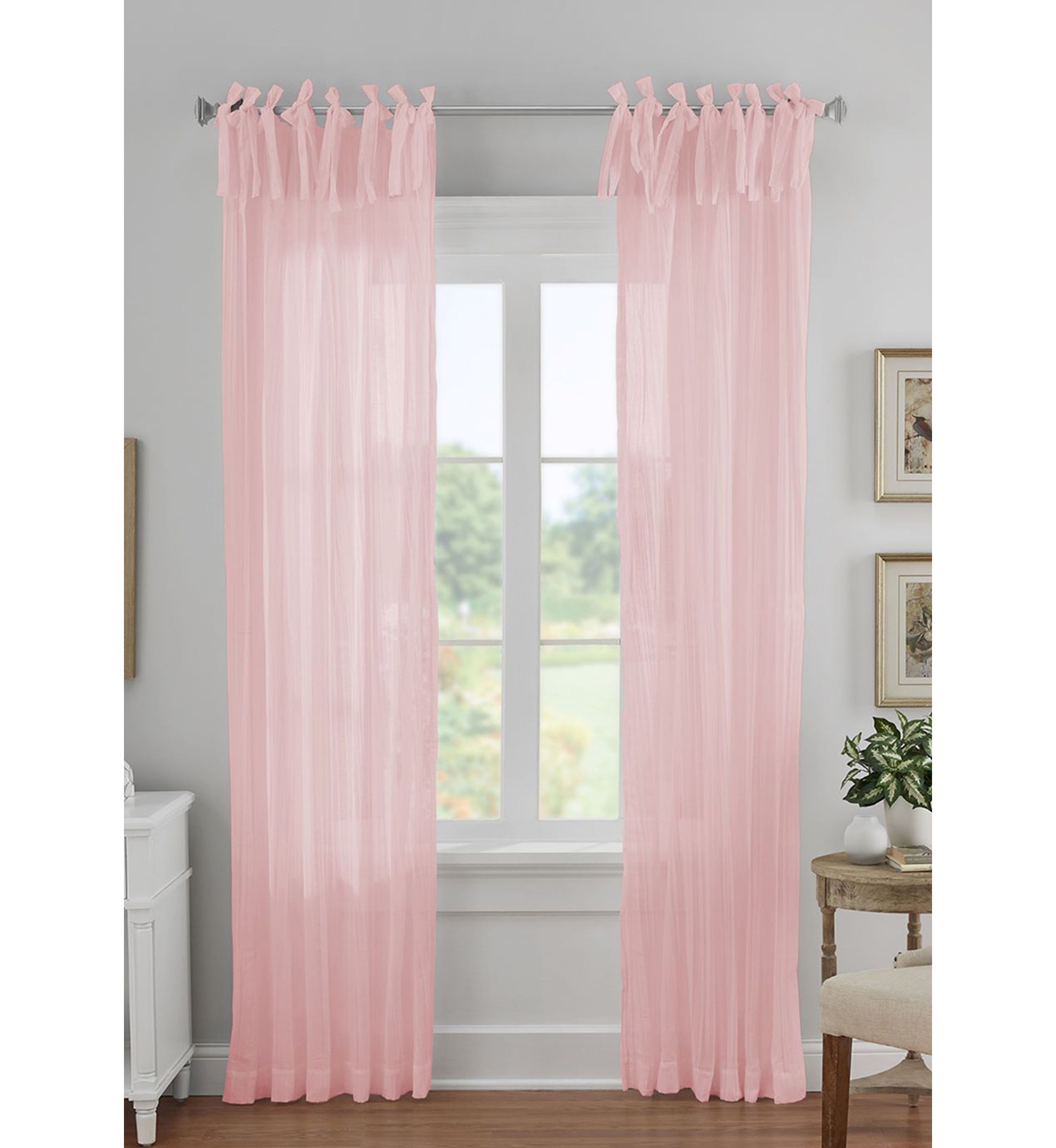 Jolie Crushed Sheer Single Window Panel