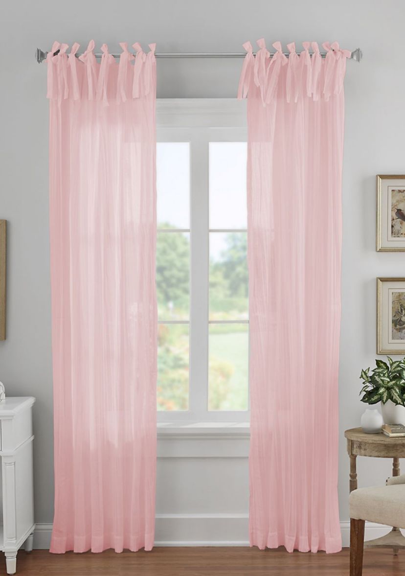 Jolie Crushed Sheer Single Window Panel
