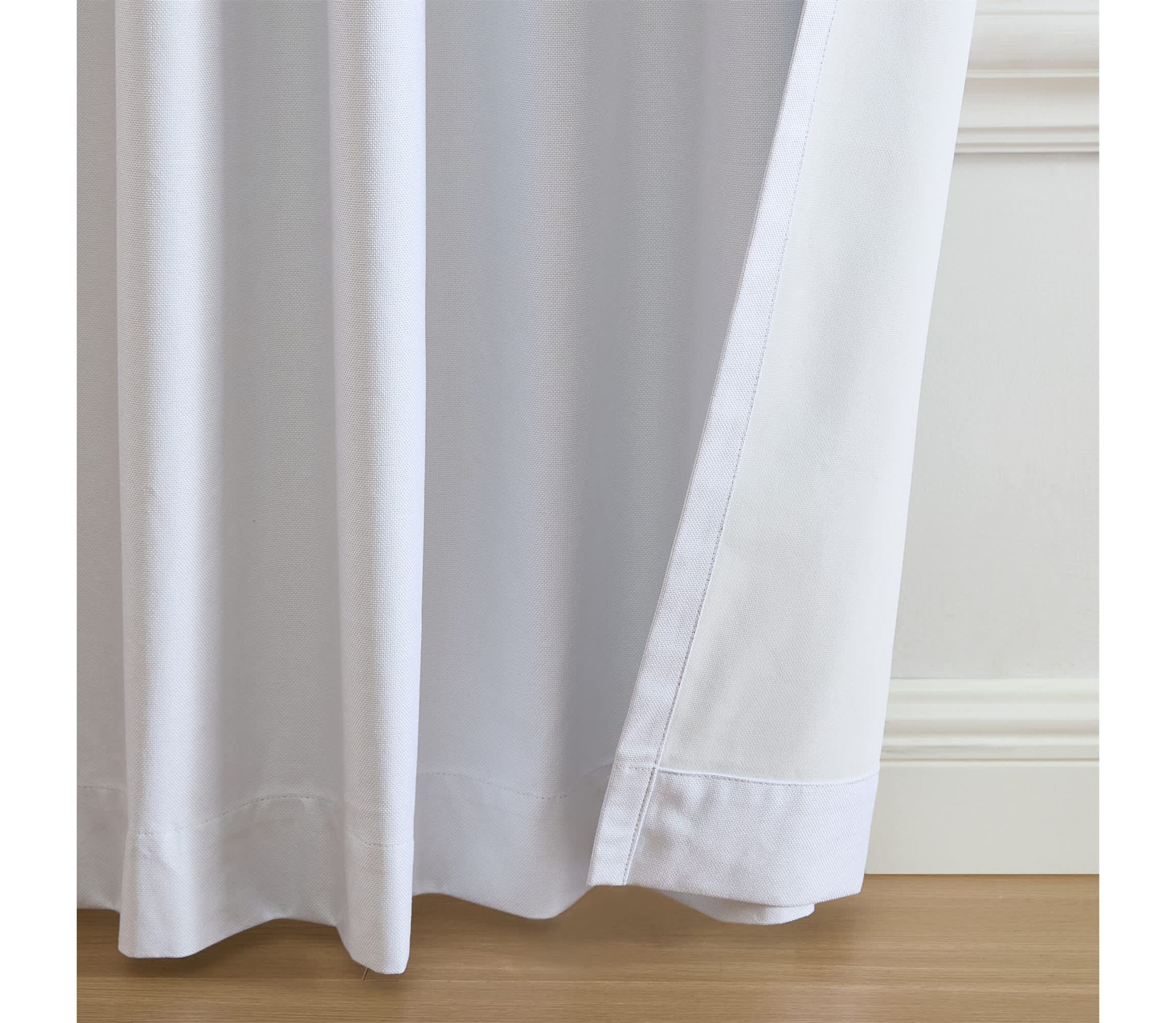 Solace Max-Blackout Solid Texture Window Curtain Panel