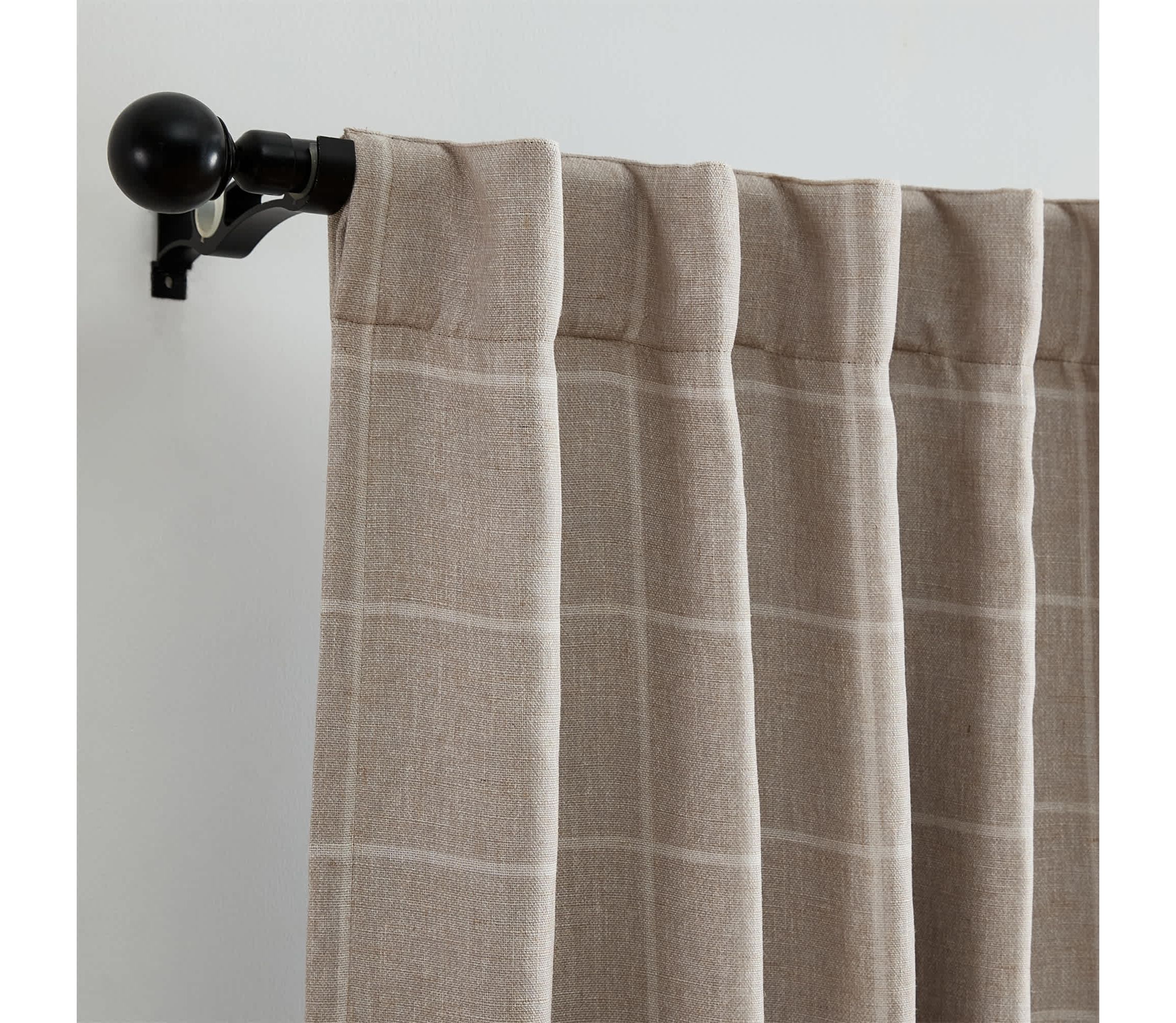Sawyer Windowpane Plaid Blackout Window Curtain