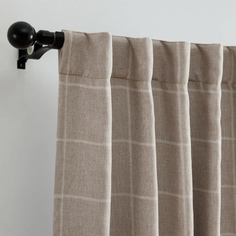 Sawyer Windowpane Plaid Blackout Window Curtain