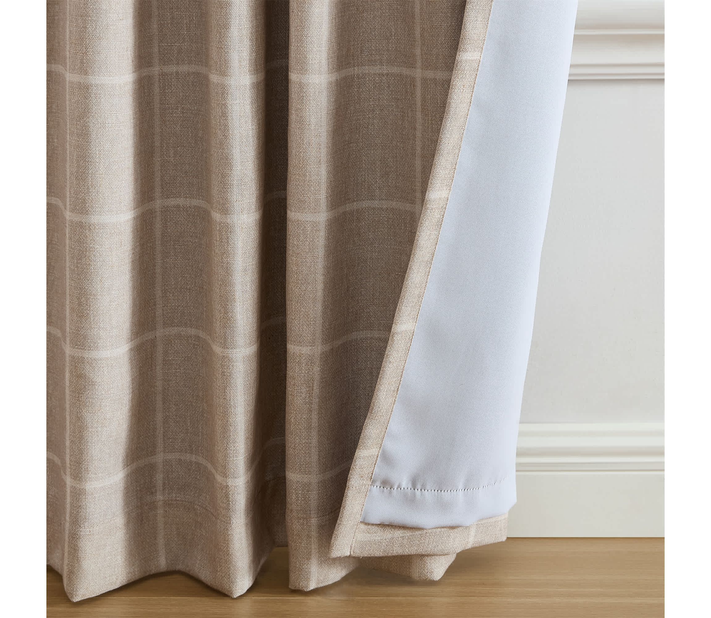 Sawyer Windowpane Plaid Blackout Window Curtain
