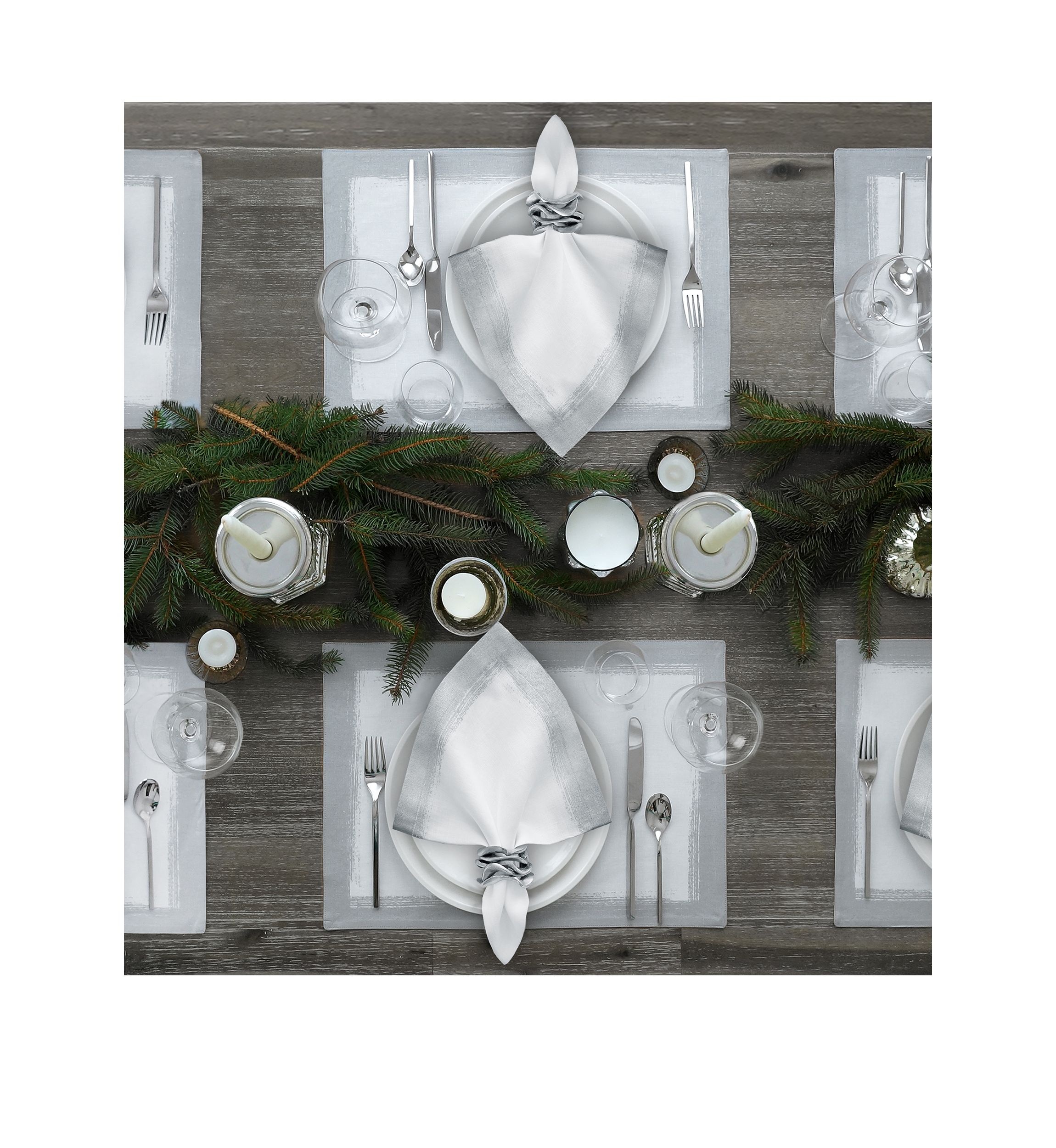 Metallic Brushstroke Placemats