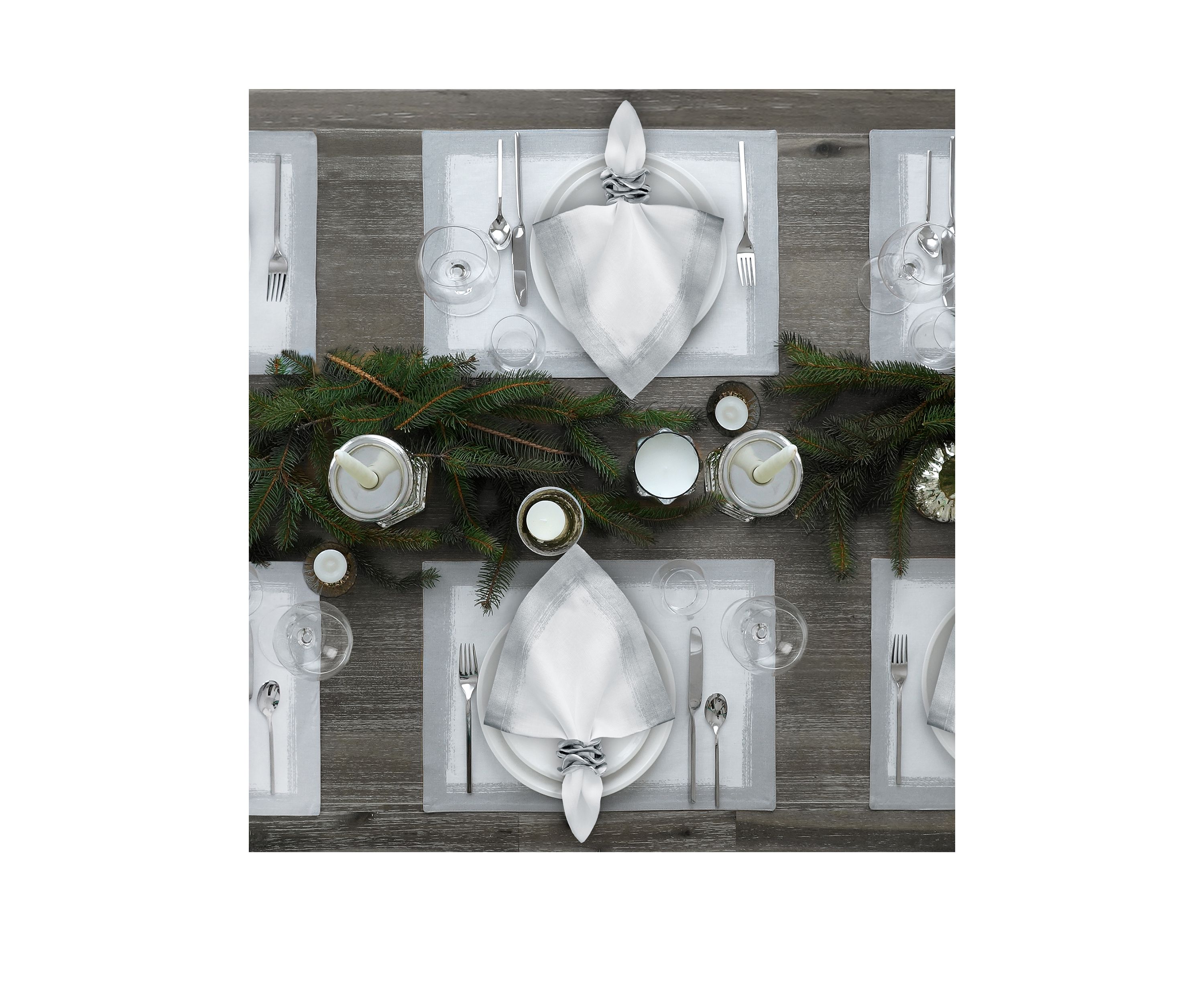 Metallic Brushstroke Placemats