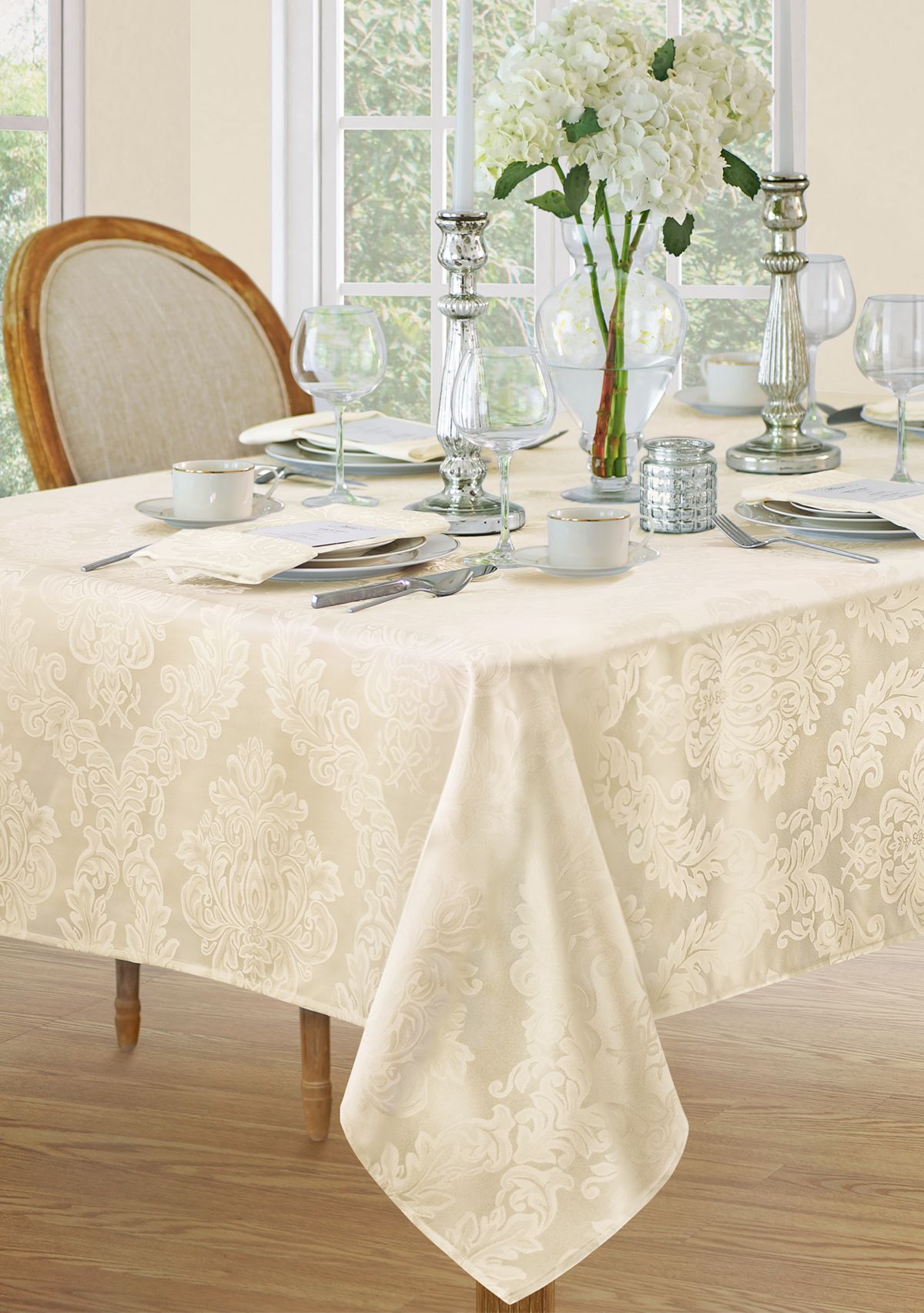 Barcelona Jacquard Damask Tablecloth - Rectangle/Square