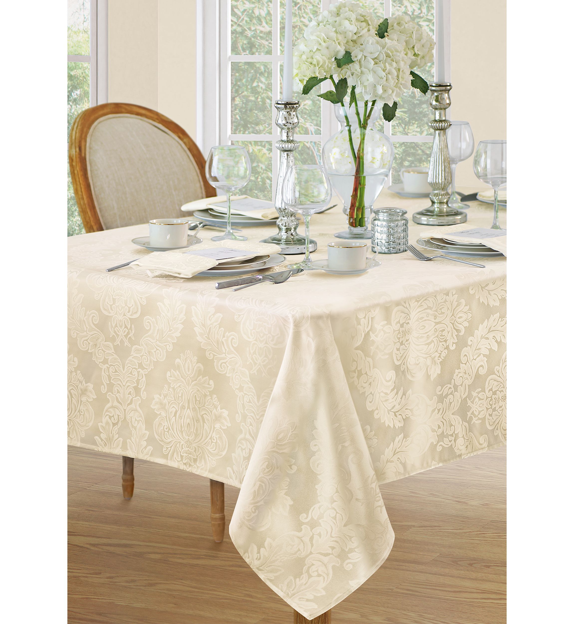 Barcelona Jacquard Damask Tablecloth - Rectangle/Square