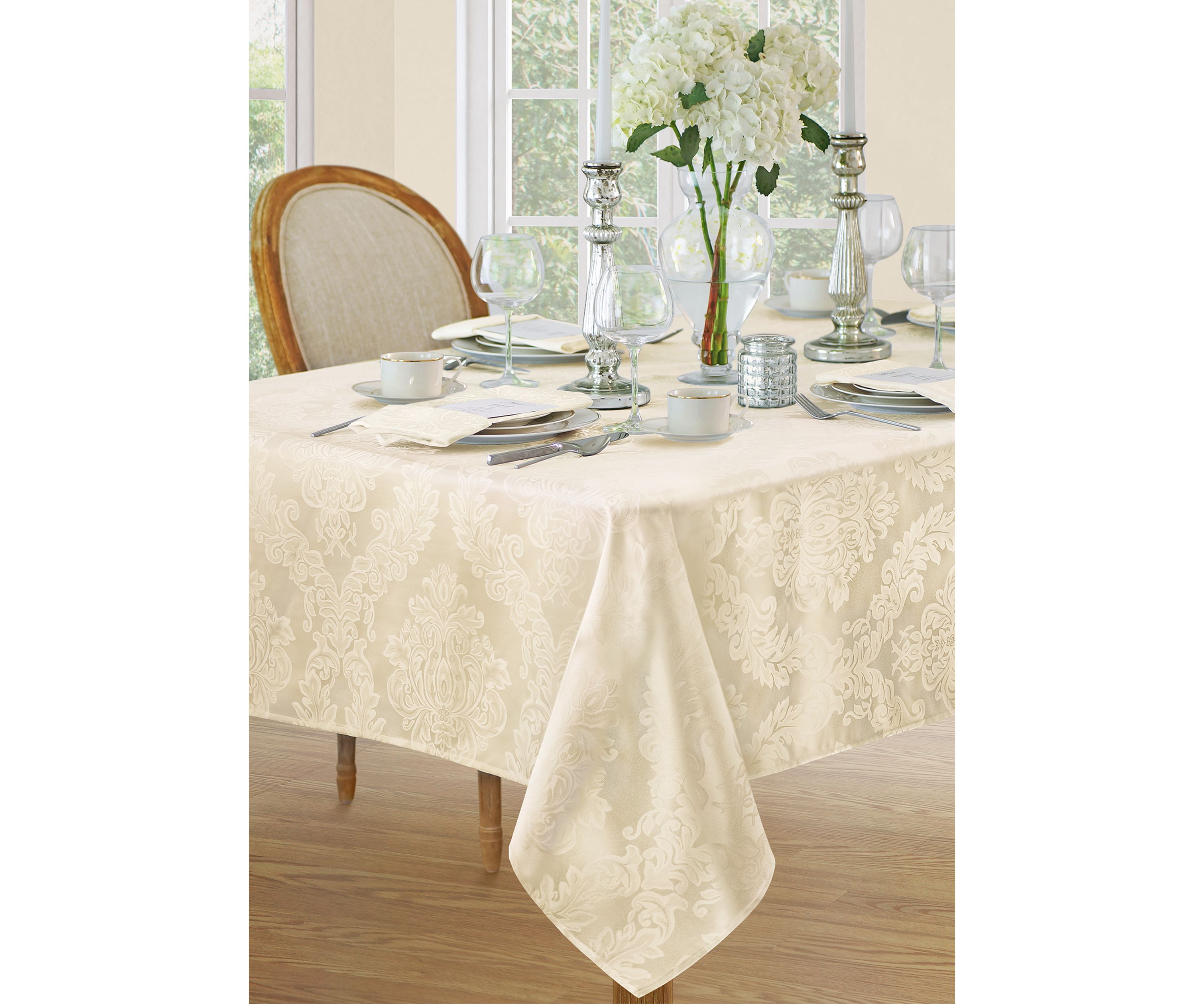 Barcelona Jacquard Damask Tablecloth - Rectangle/Square