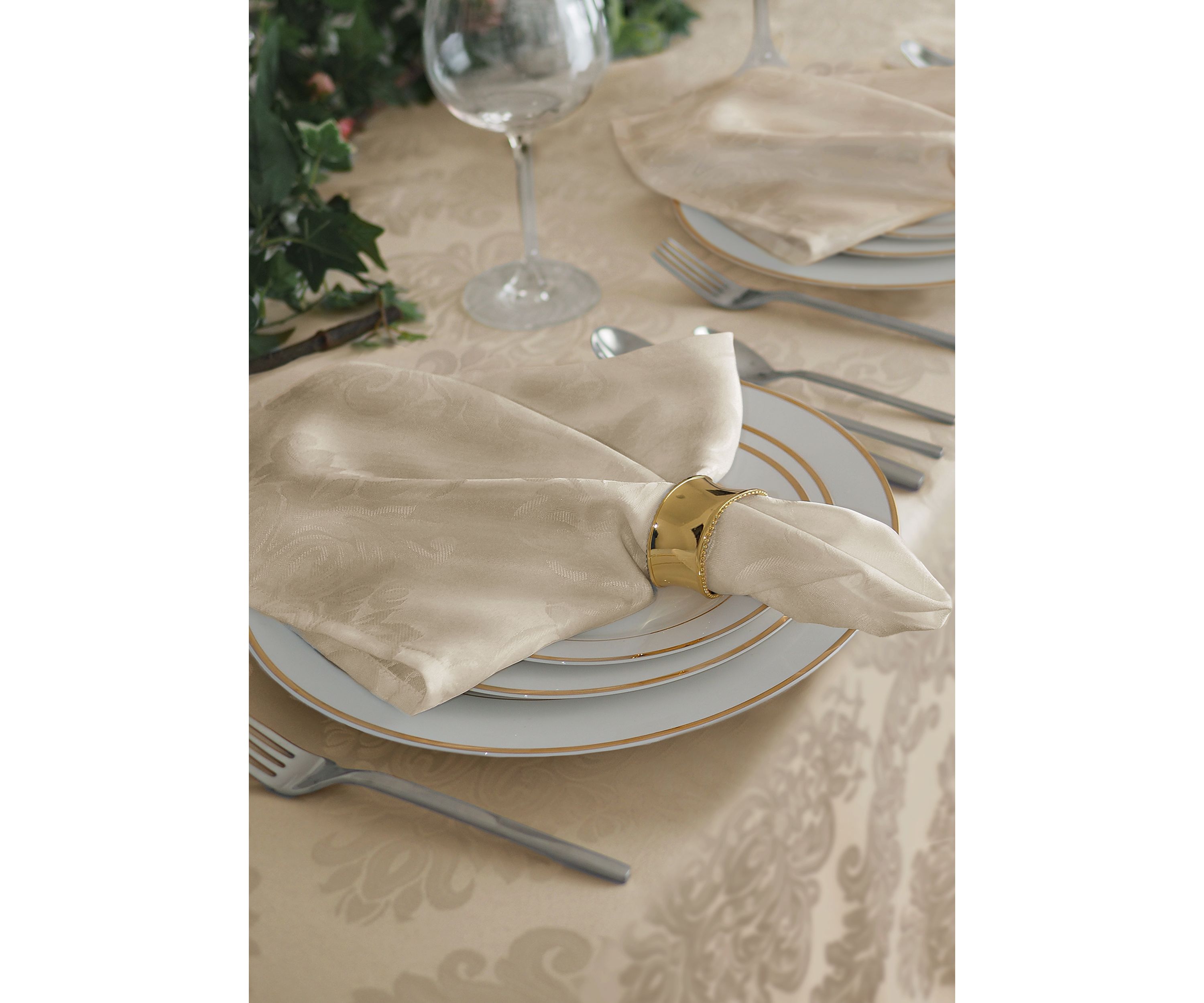 Barcelona Jacquard Damask Tablecloth - Rectangle/Square