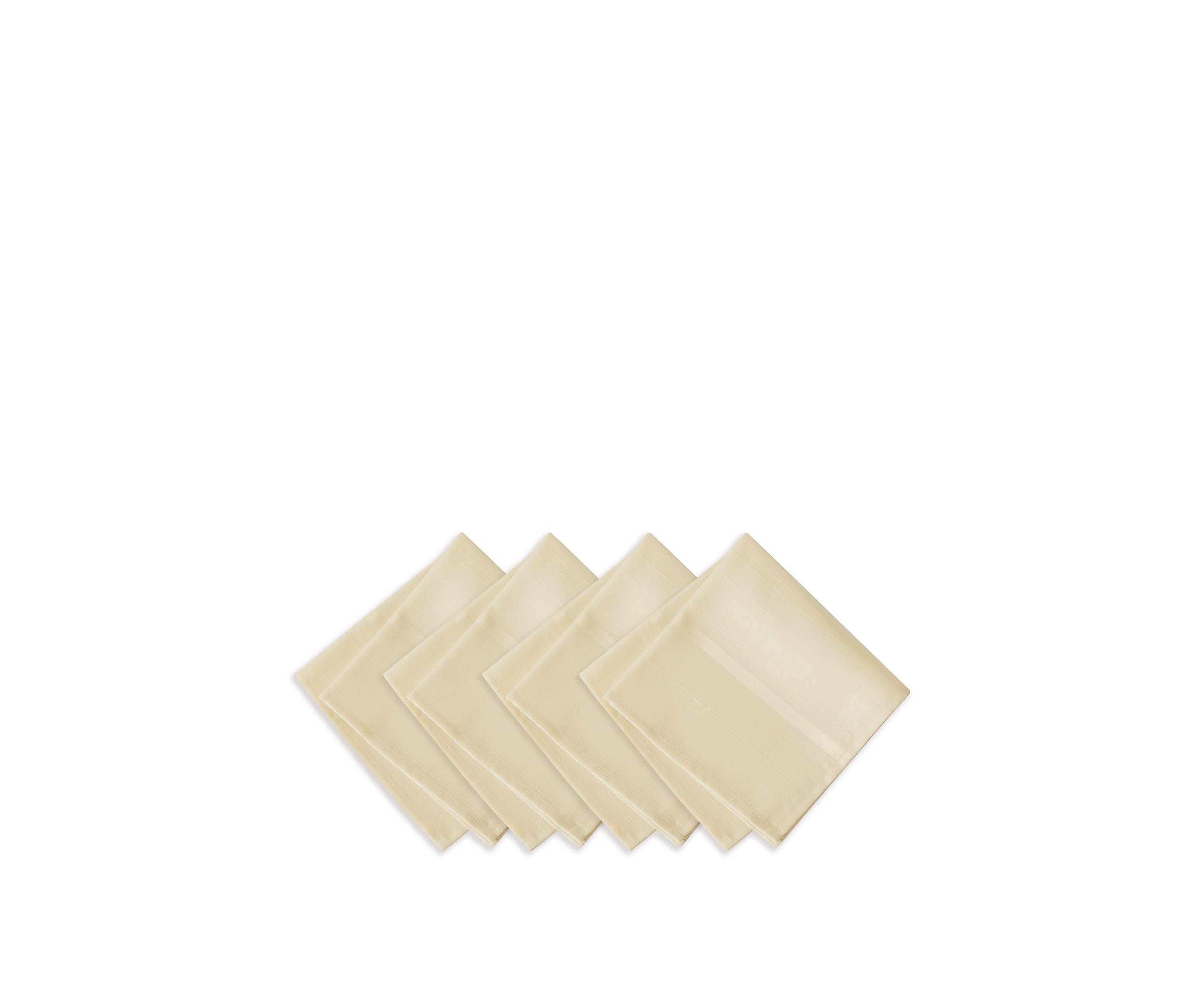 Elegance Plaid Damask Napkin, Set of 4